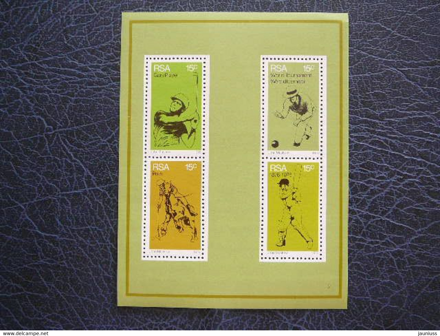 Sports World Tournament Championships # South Africa RSA 1976 MNH #block - Petanca