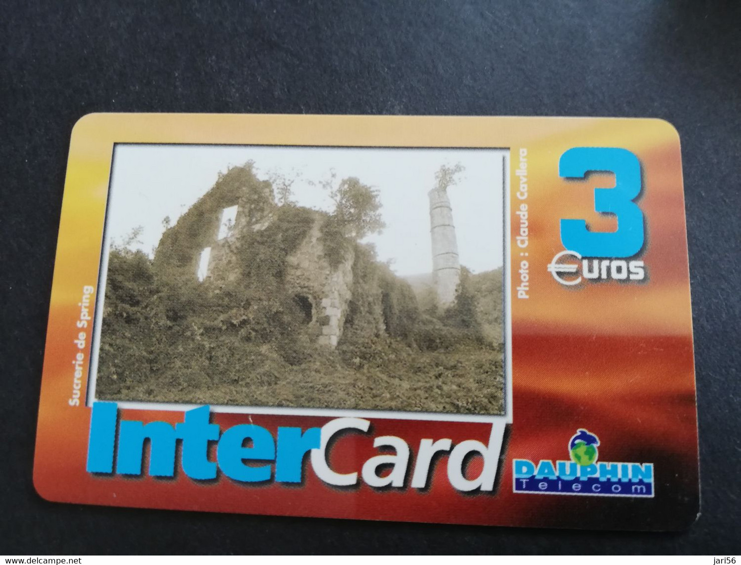 Caribbean Phonecard St Martin French INTERCARD  3 EURO  NO 092  **5795** - Antilles (Françaises)