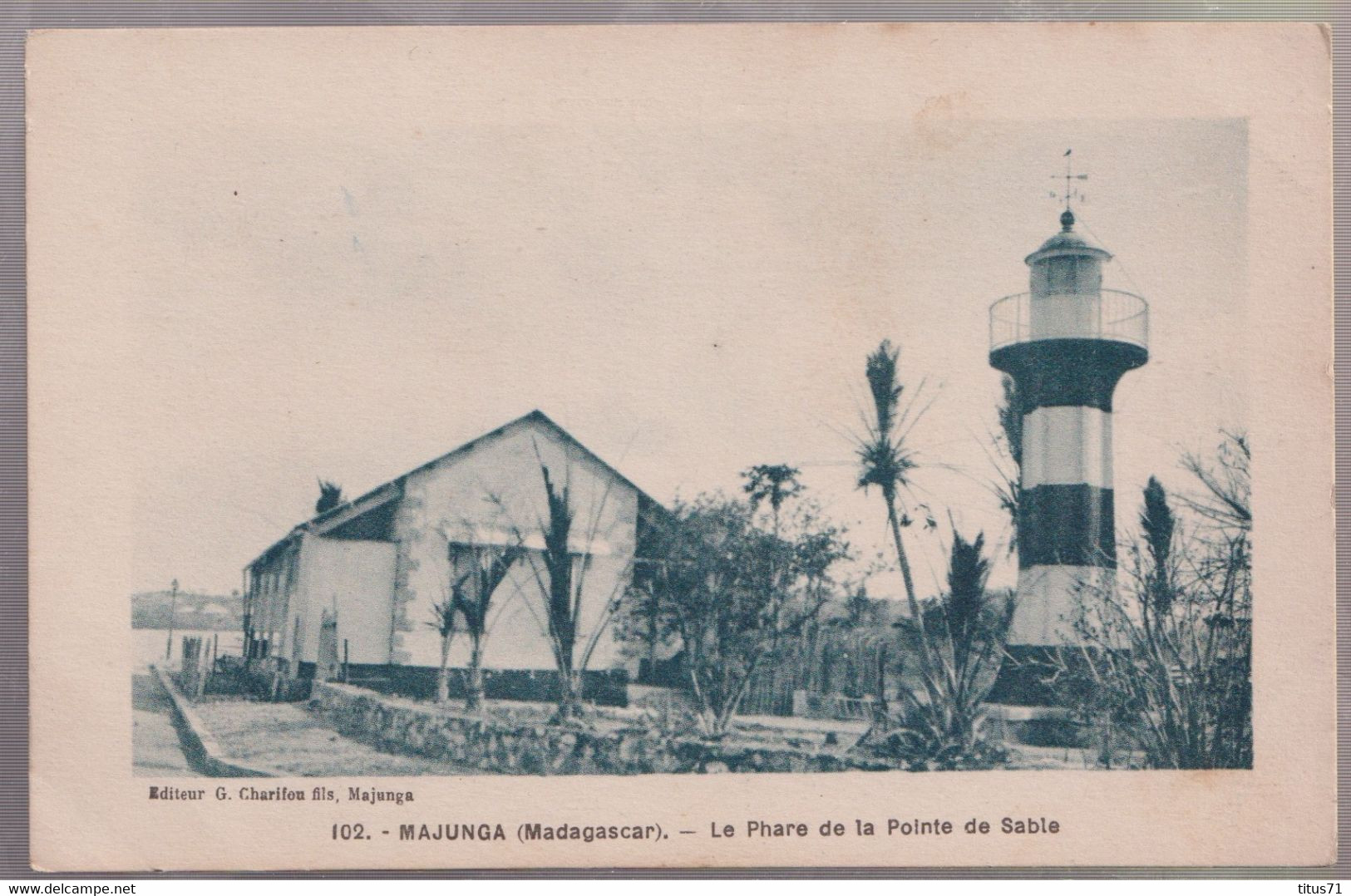 CPA Coloniale - Madagascar - Majunga - Le Phare De La Pointe De Sable - Circulée - Madagaskar