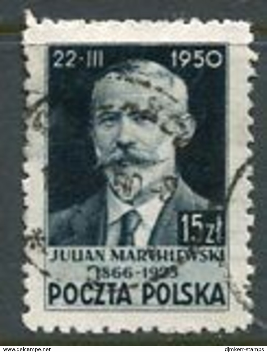 POLAND 1950  Marchewski Anniversary Used.  Michel 546 - Usati
