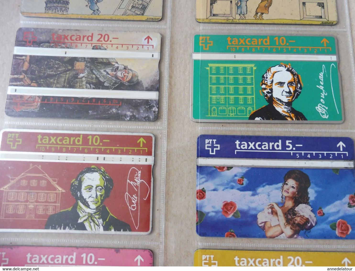 10 Télécartes (cartes Téléphoniques)  TAXCARD  ,   Origine Suisse - Suisse