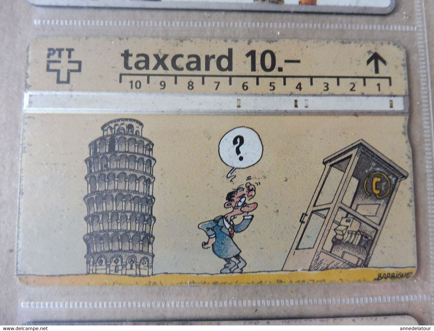 10 télécartes (cartes téléphoniques)  TAXCARD  ,   origine Suisse