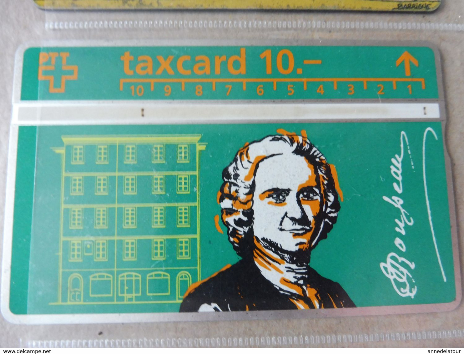 10 télécartes (cartes téléphoniques)  TAXCARD  ,   origine Suisse