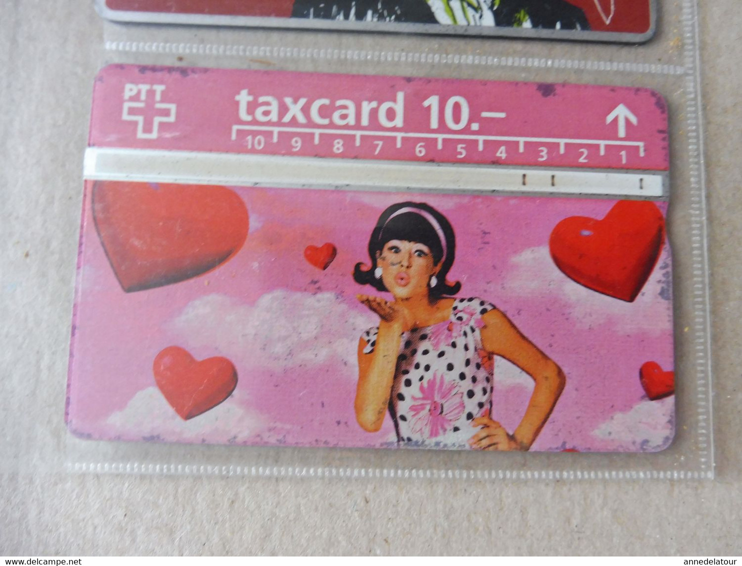 10 télécartes (cartes téléphoniques)  TAXCARD  ,   origine Suisse