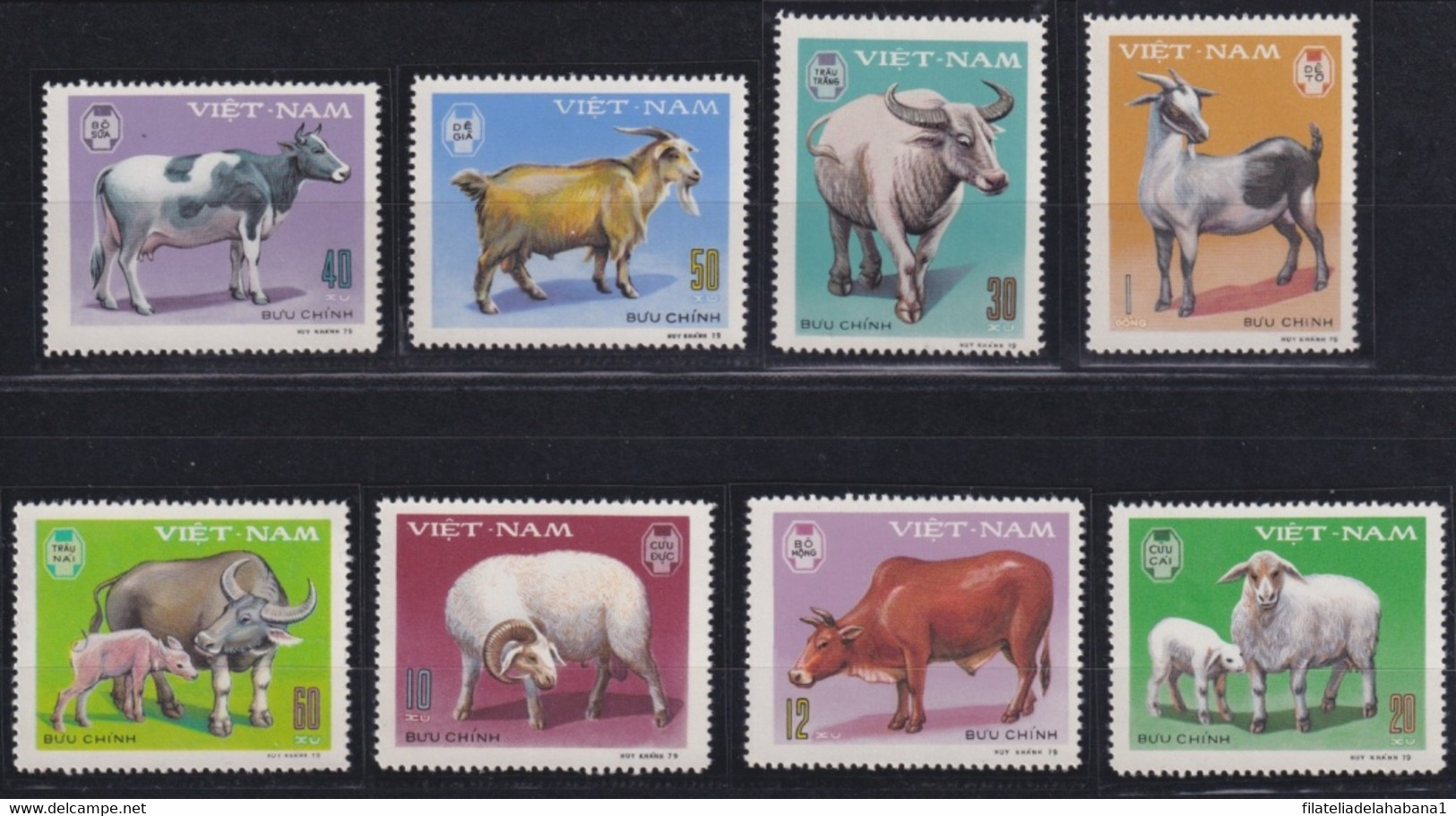 F-EX27249 VIETNAM 1979 MNH FAUNA SHEEP CAPRA CAO VACA BULL. - Farm