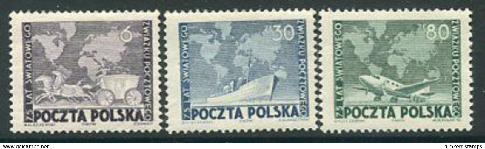 POLAND 1949  UPU 75th Anniversary.MNH / **.  Michel 533-35 - Neufs