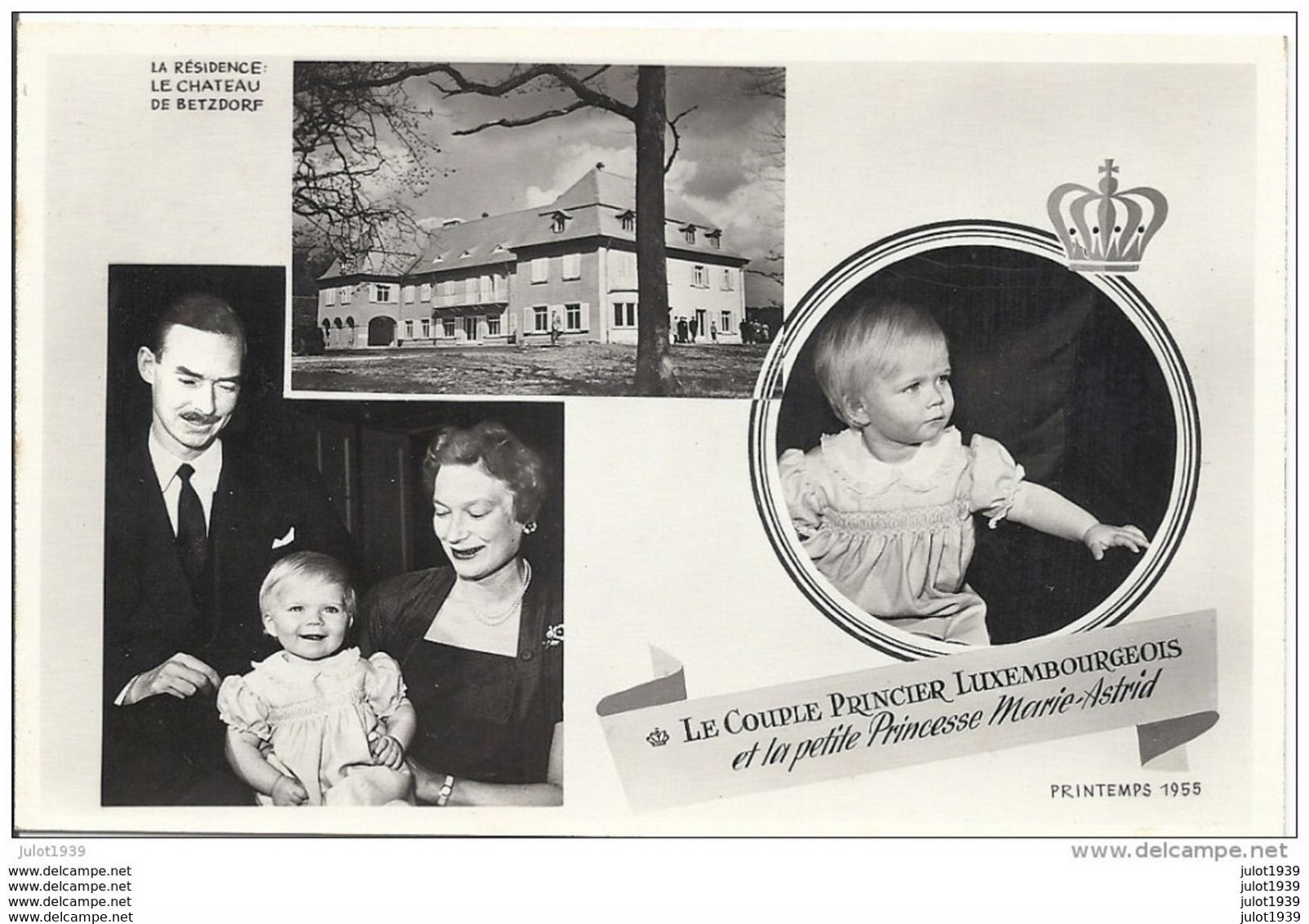 LUXEMBOURG ..-- Famille GRAND - DUCALE . Début 1955 . - Grossherzogliche Familie