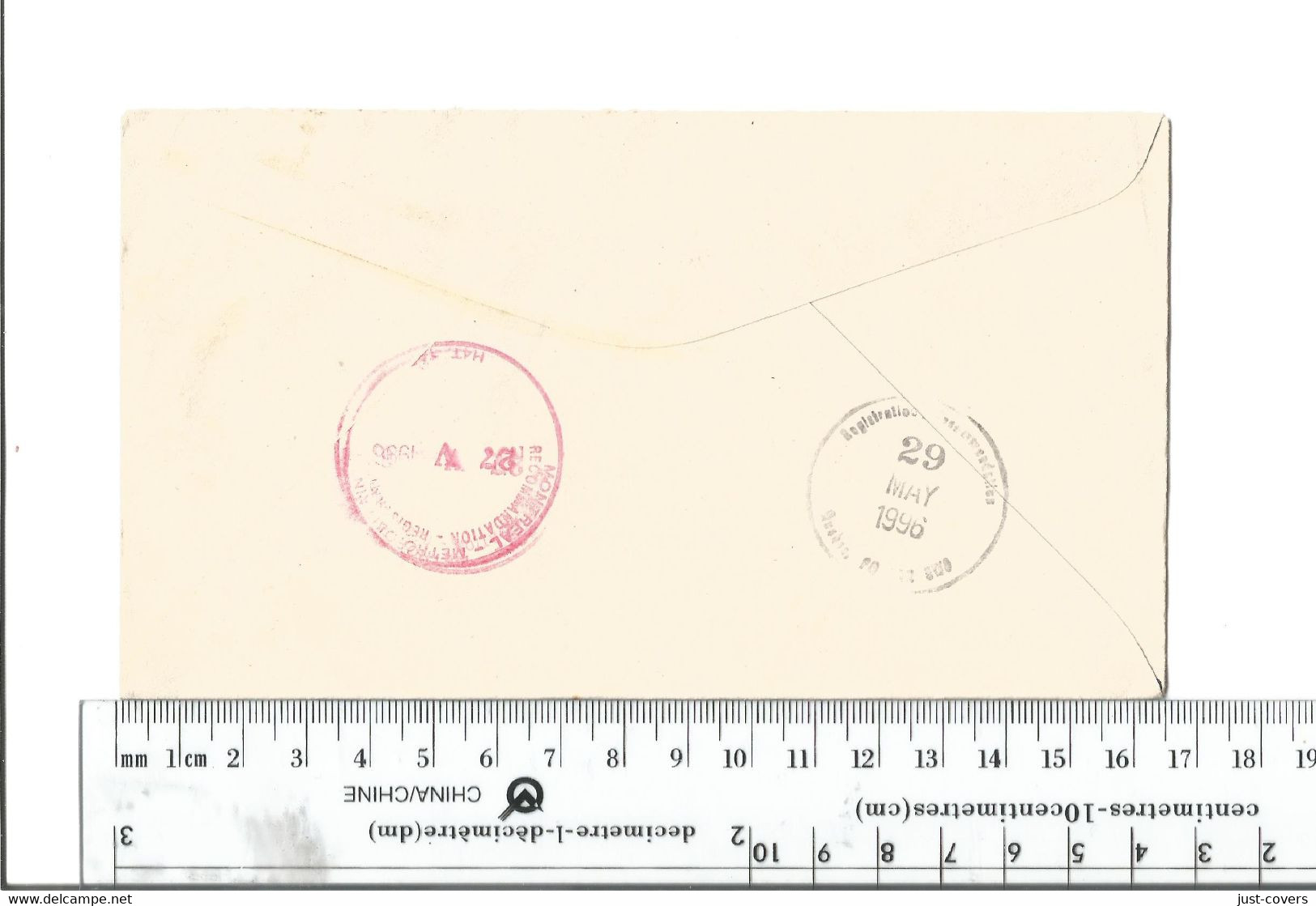 Cuba Registered Cover Havana To St Giles Quebec Canada May 31 1996.........(Box 5) - Briefe U. Dokumente