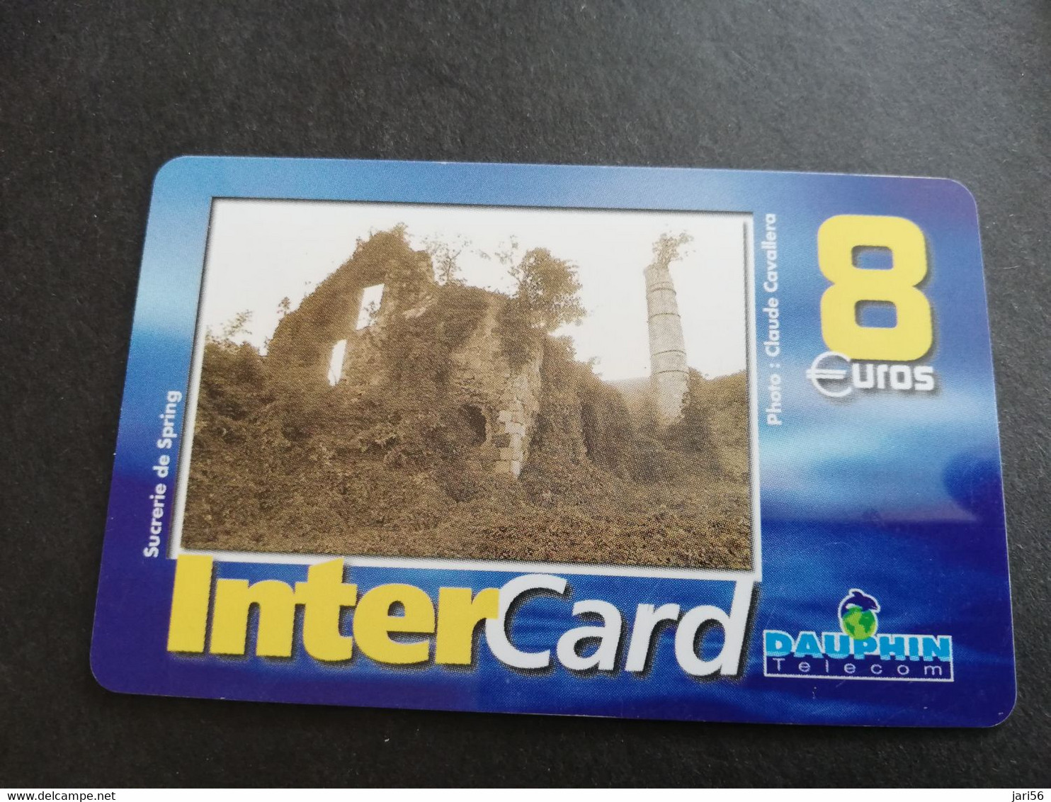 Caribbean Phonecard St Martin French INTERCARD  8 EURO  NO 102  **5817** - Antilles (French)