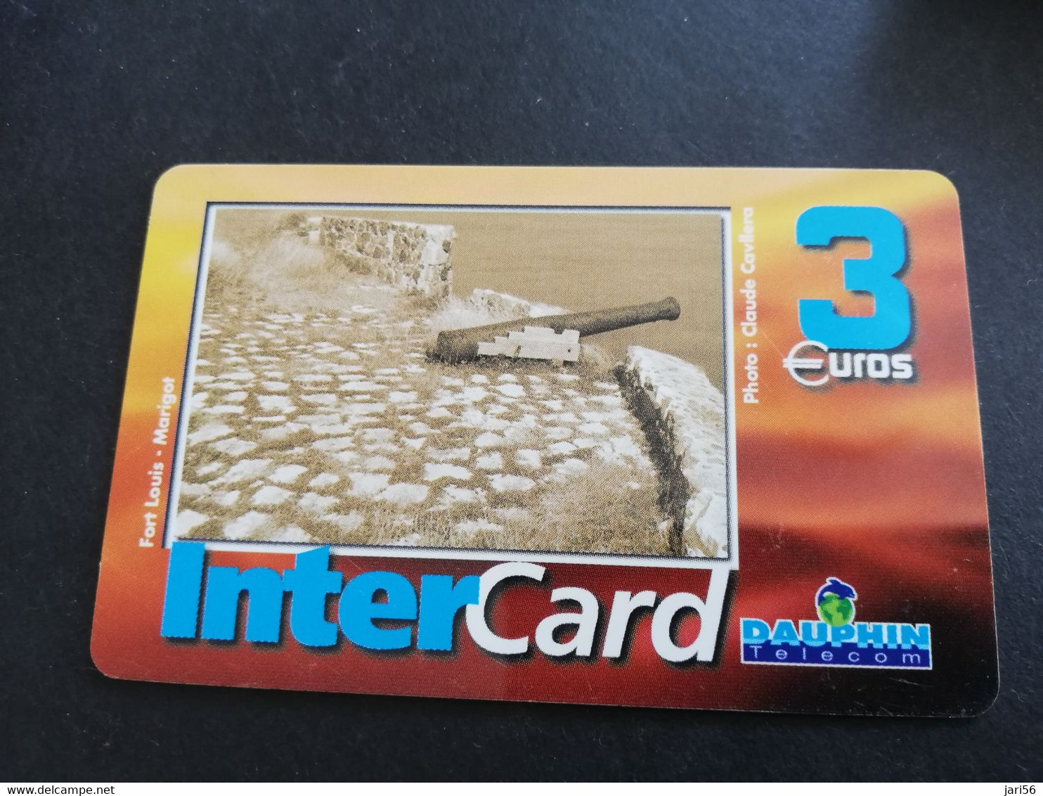 Caribbean Phonecard St Martin French INTERCARD  3 EURO  NO 090  **5822** - Antilles (French)