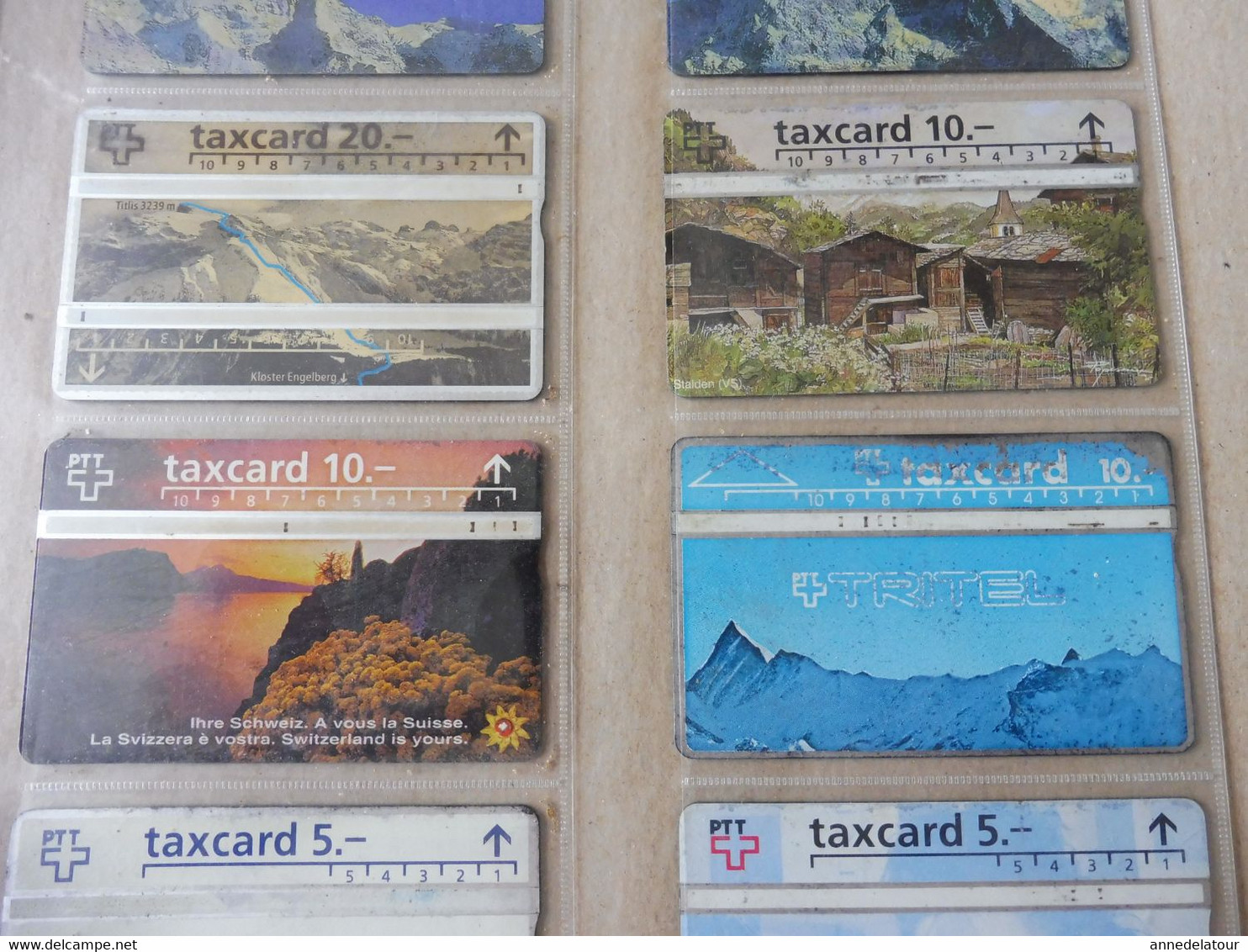 10 Télécartes (cartes Téléphoniques)  TAXCARD      Origine Suisse - Suisse