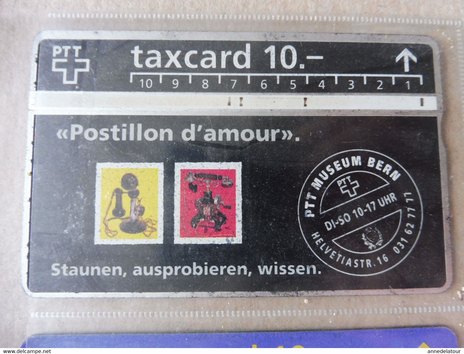 10 télécartes (cartes téléphoniques)  TAXCARD      origine Suisse