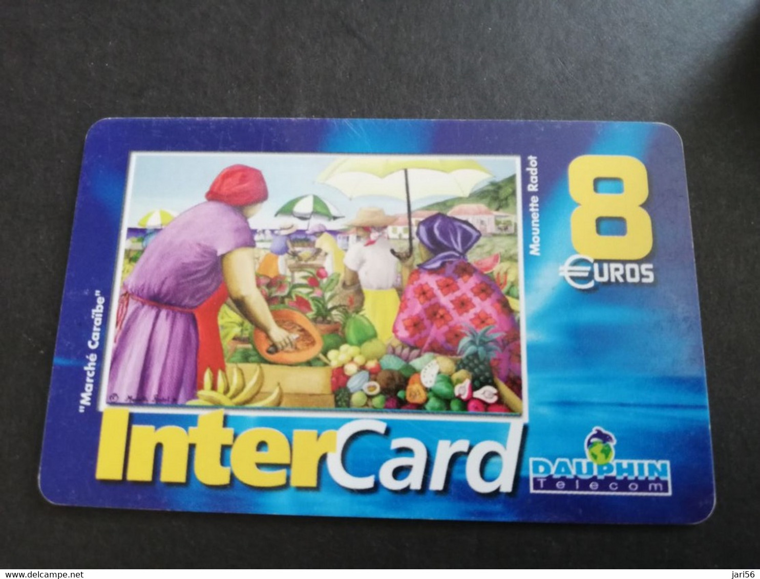 Caribbean Phonecard St Martin French INTERCARD  8 EURO  NO 045  **5834** - Antillen (Französische)