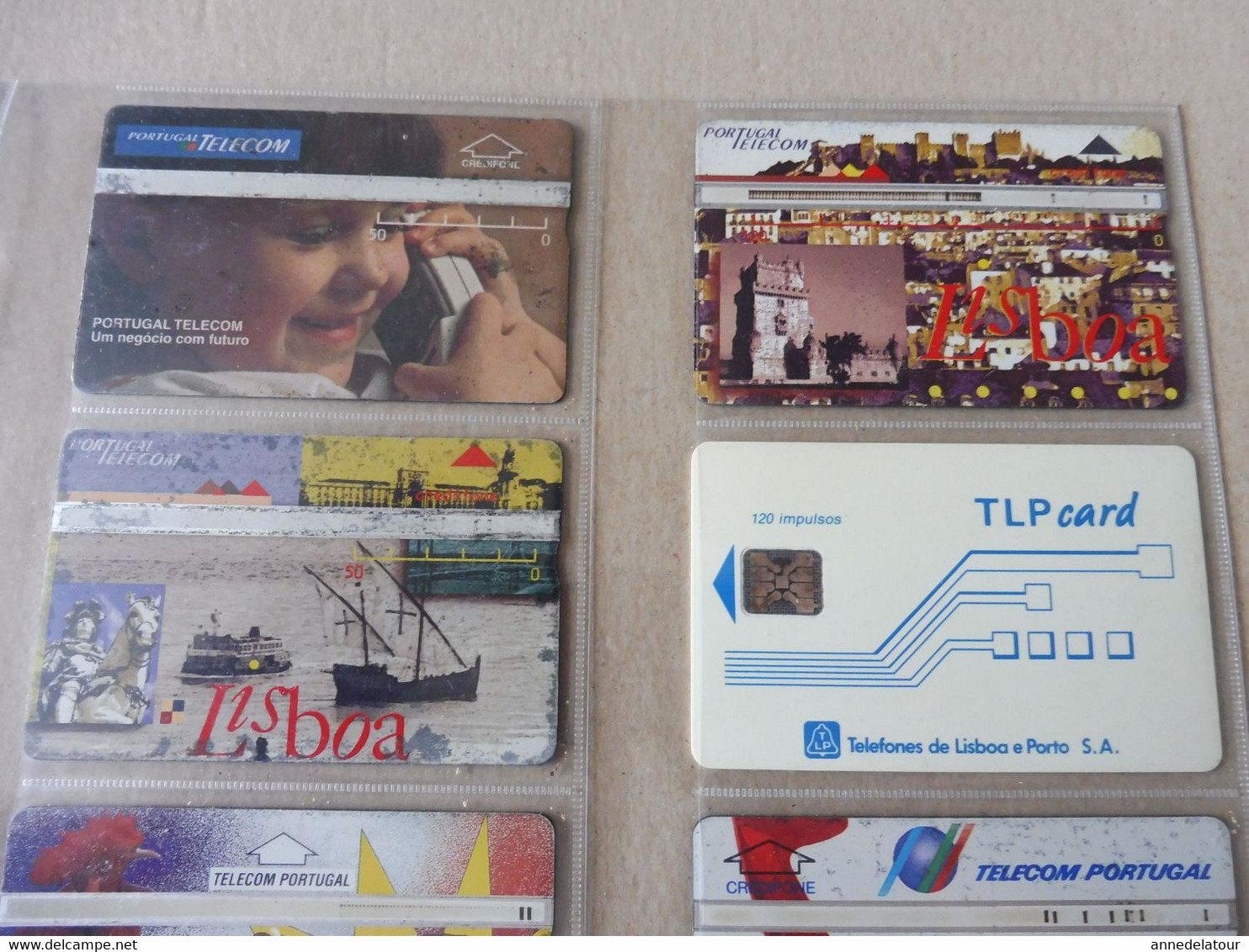 10 Télécartes (cartes Téléphoniques)  TELECOM PORTUGAL ,  TLP CARD , CREDIFONE ,      Origine Portugal - Portugal