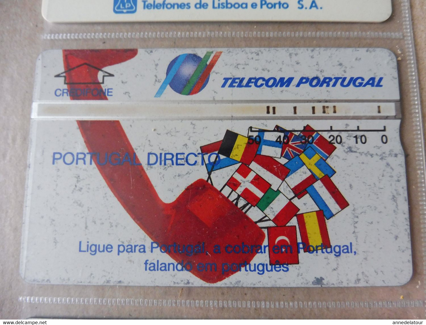 10 télécartes (cartes téléphoniques)  TELECOM PORTUGAL ,  TLP CARD , CREDIFONE ,      origine Portugal