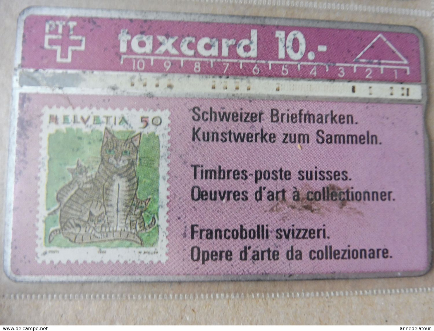 10 télécartes (cartes téléphoniques)  TAXCARD  (dont 1 unité P-TAXCARD SWISS TELECOM )  ,  origine Suisse