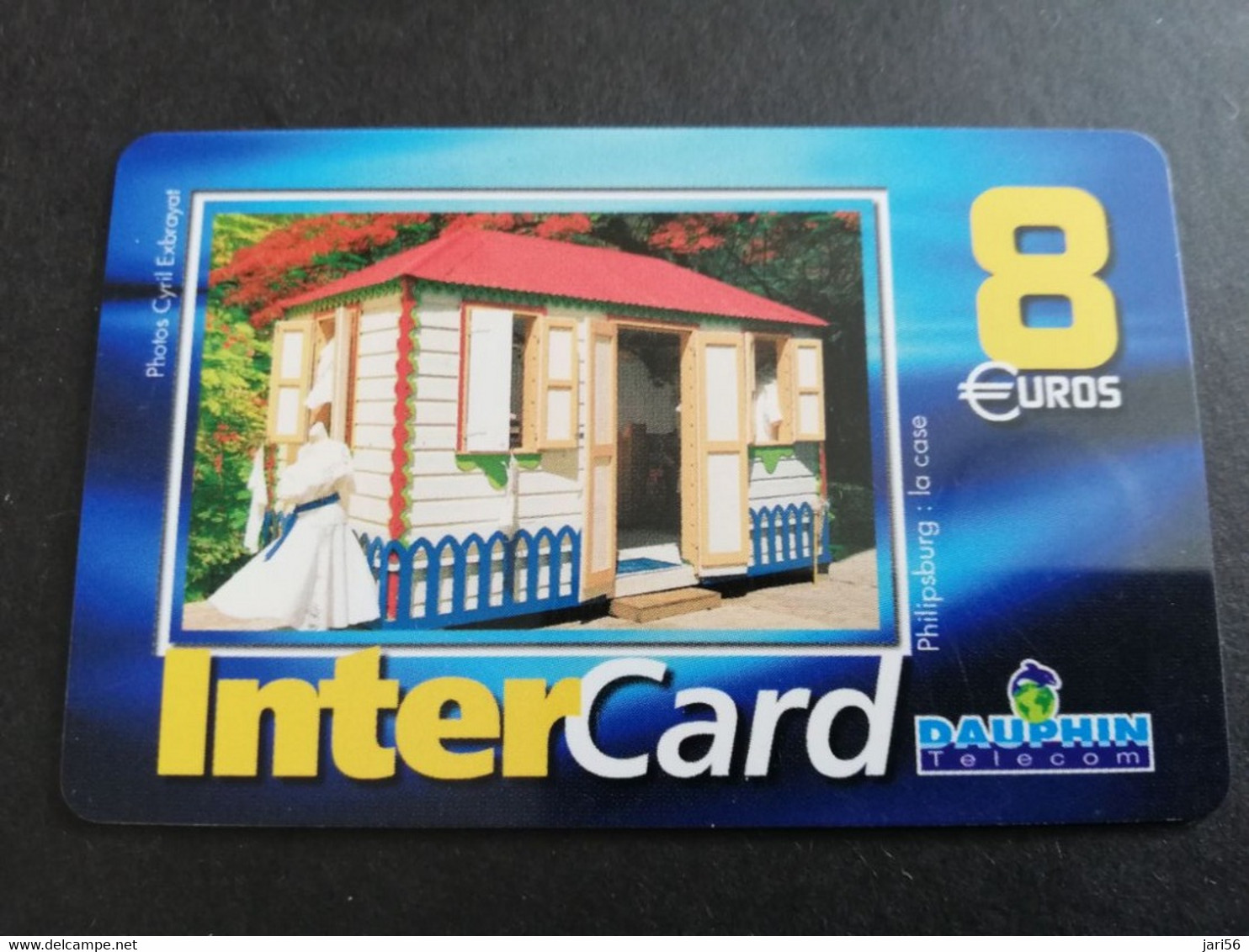 Caribbean Phonecard St Martin French INTERCARD  8 EURO  NO 020 **5845** - Antilles (French)