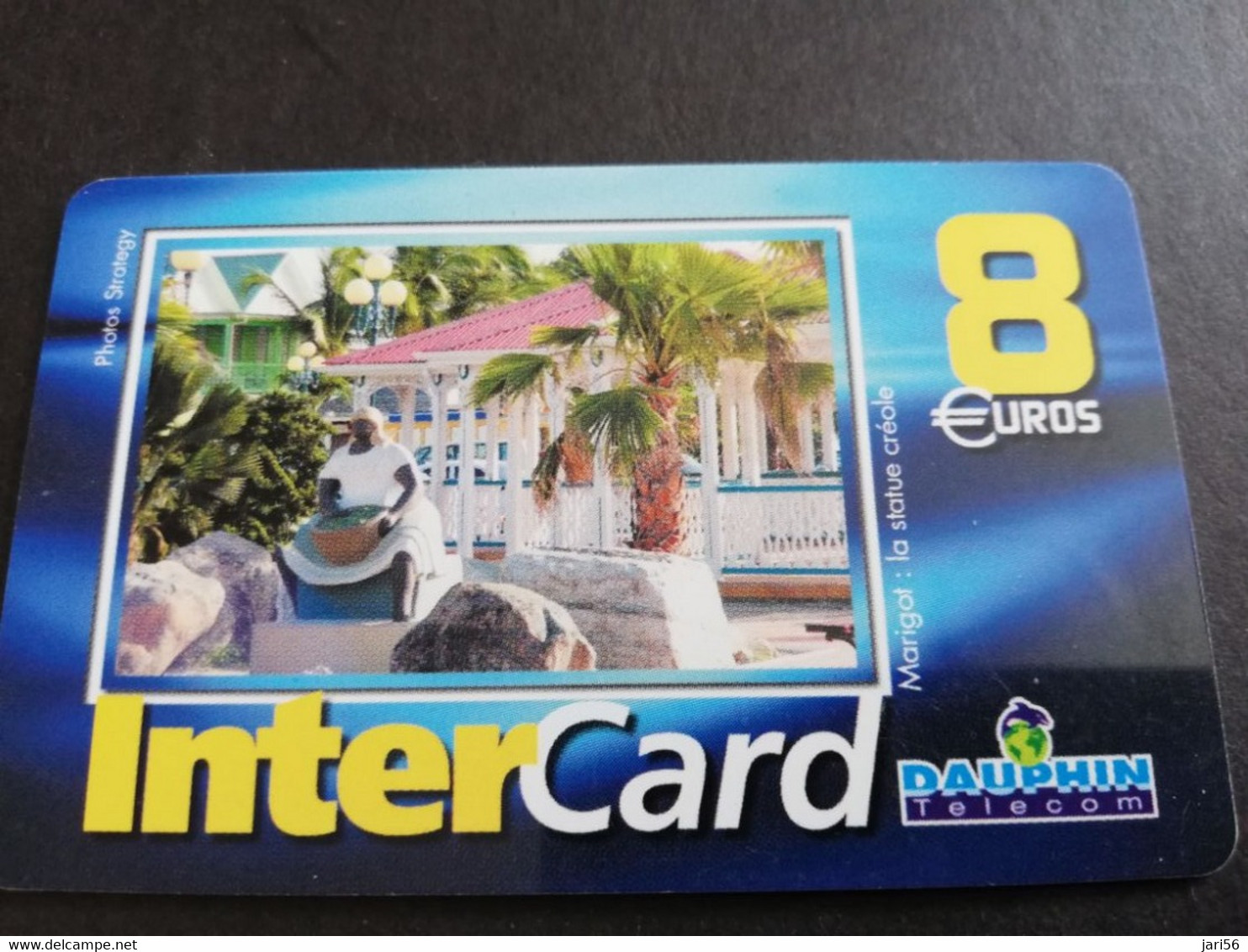 Caribbean Phonecard St Martin French INTERCARD  8 EURO  NO 010 **5847** - Antillas (Francesas)