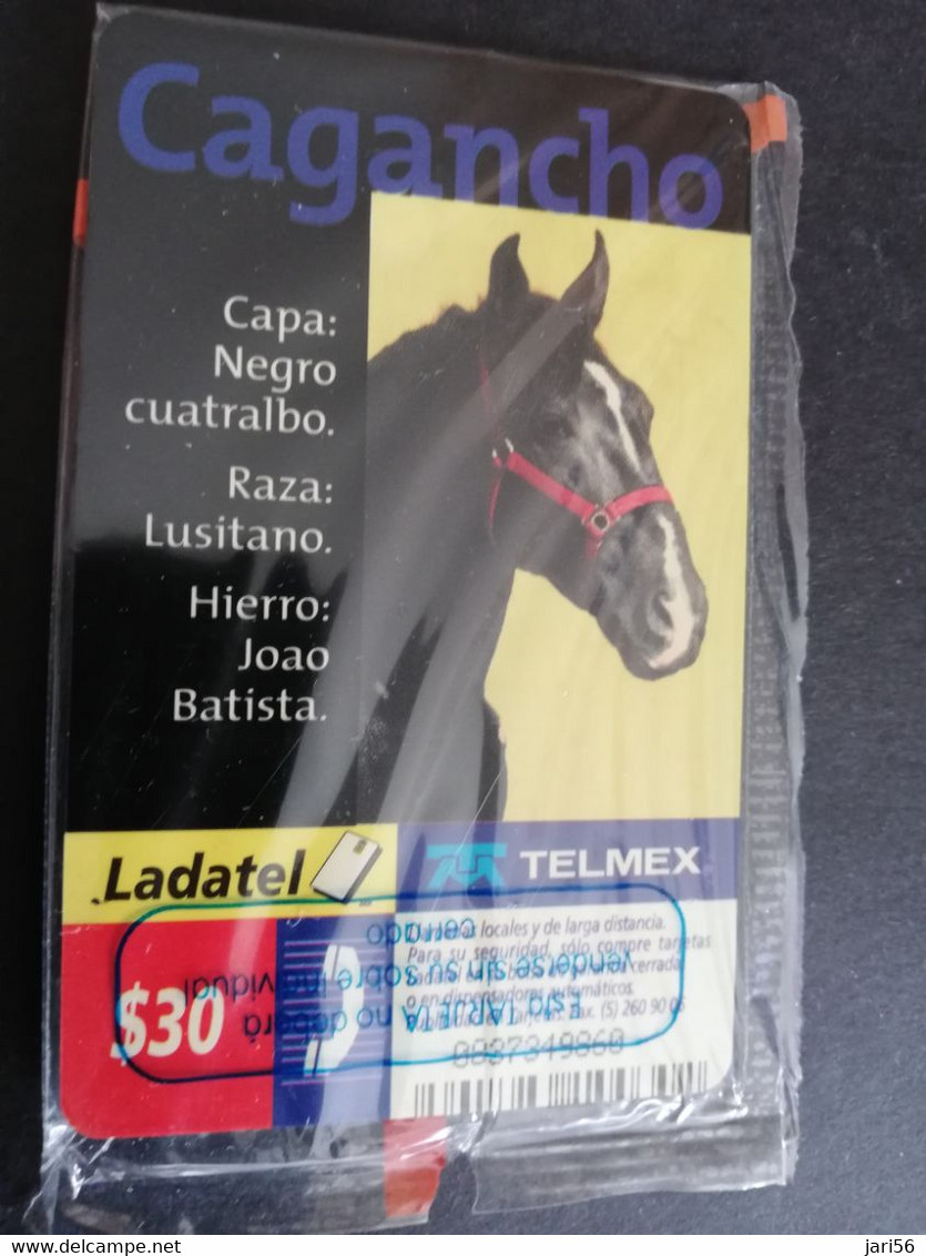 MEXICO $30 CHIPCARD MINT  LADATEL   PABLO HERMOSA DE MENDOZA       HORSE   IN WRAPPER MINT      ** 5852** - Mexique