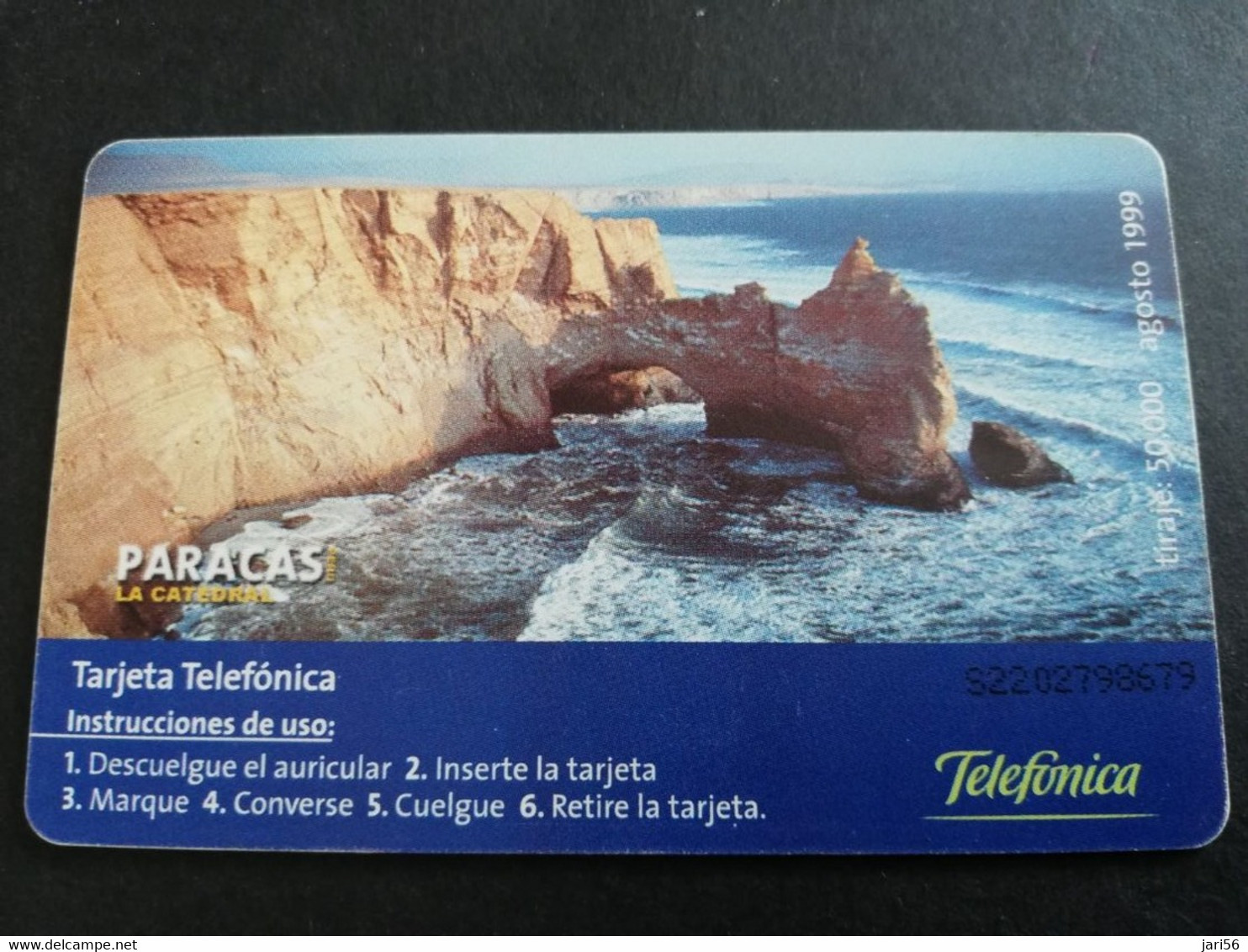 PERU   CHIPCARD  20+2 UNITS   2 BIRDS  PARACAS     Fine Used Card  ** 5859** - Perù