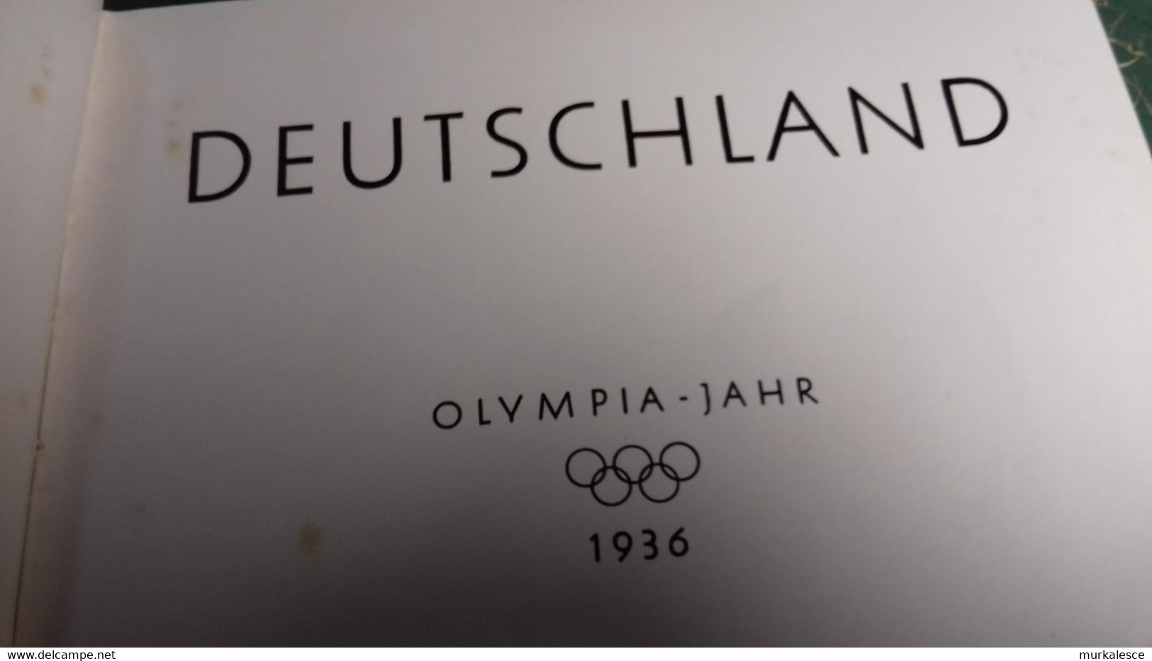 ORIGINAL  BUCH   DEUTSCHLAND  OLYMPIA-JAHR  1936 - Sports