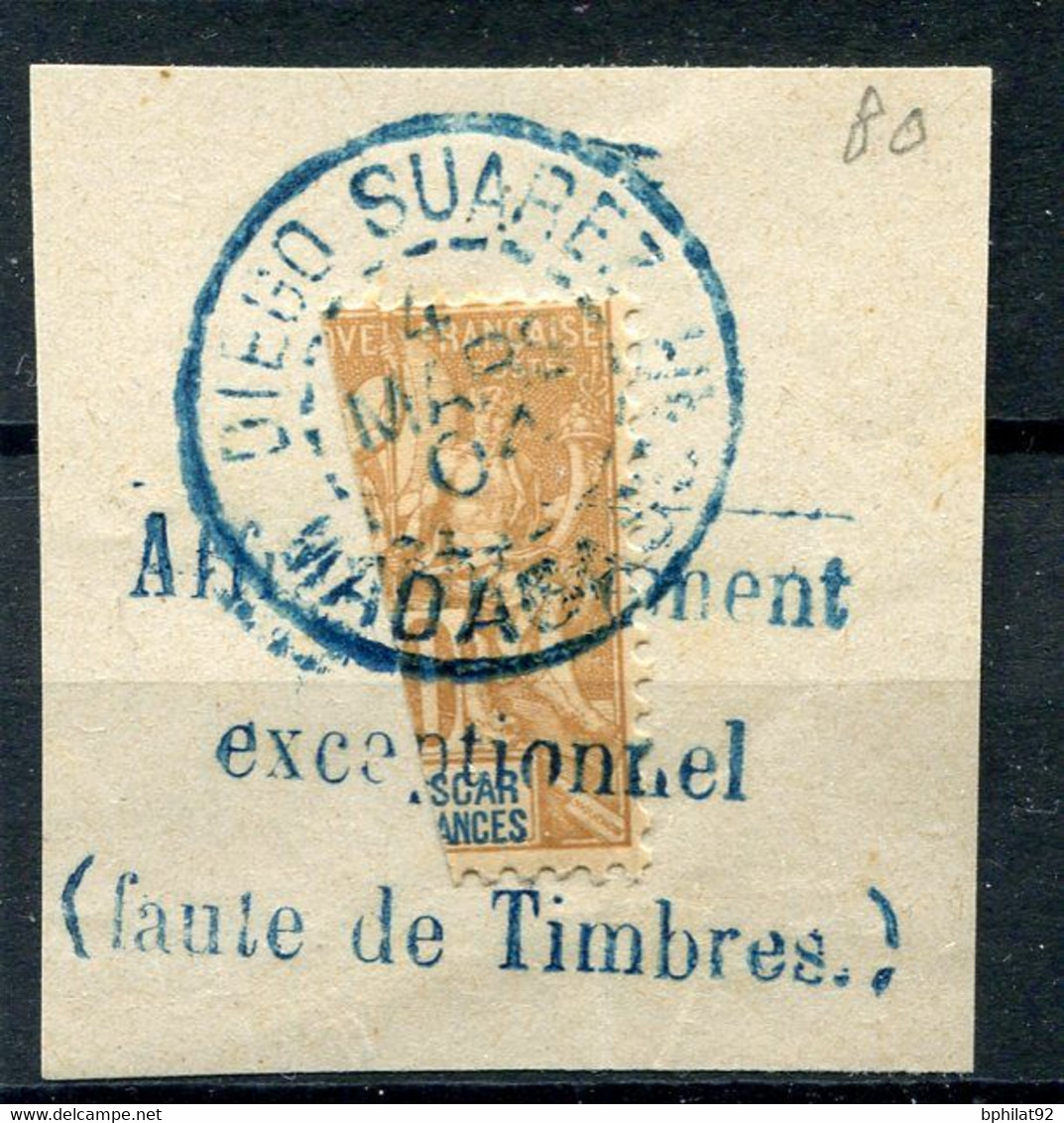 !!! MADAGASCAR, N°80 OBLITERATION SUPERBE SUR FRAGMENT - Used Stamps