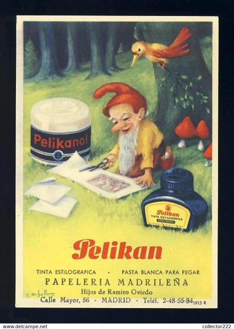 Buvard PELIKAN Num. 1913-R. Encre, Gnomes (Ref. 99696-1913-R) - E