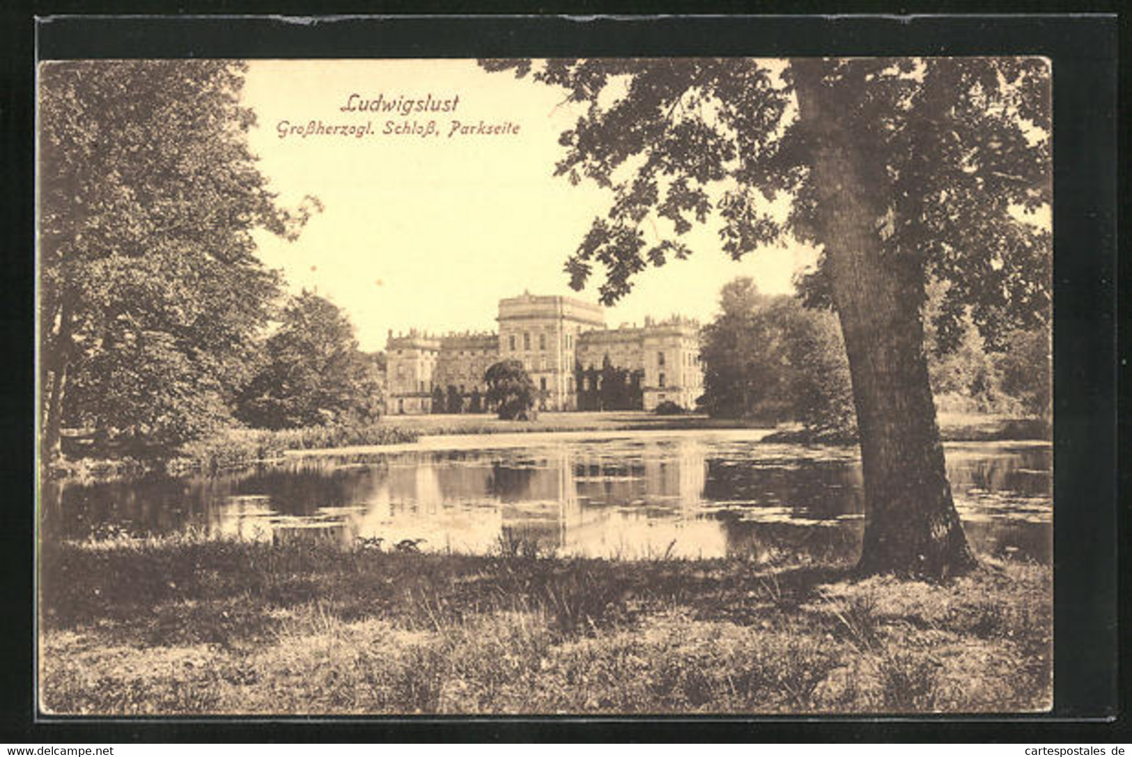 AK Ludwigslust, Grossherzogliches Schloss Von Der Parkseite - Ludwigslust