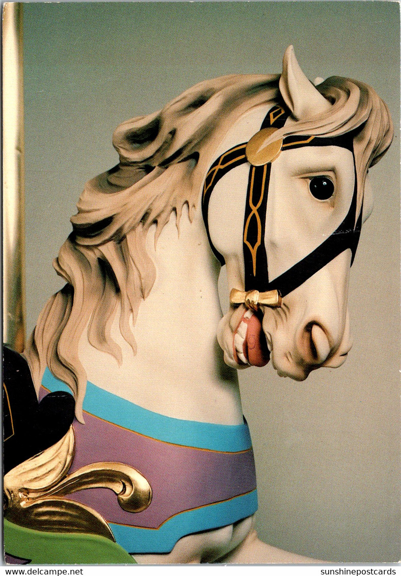 New York Rochester Seabreeze Park Carousel Horse 1987 - Rochester