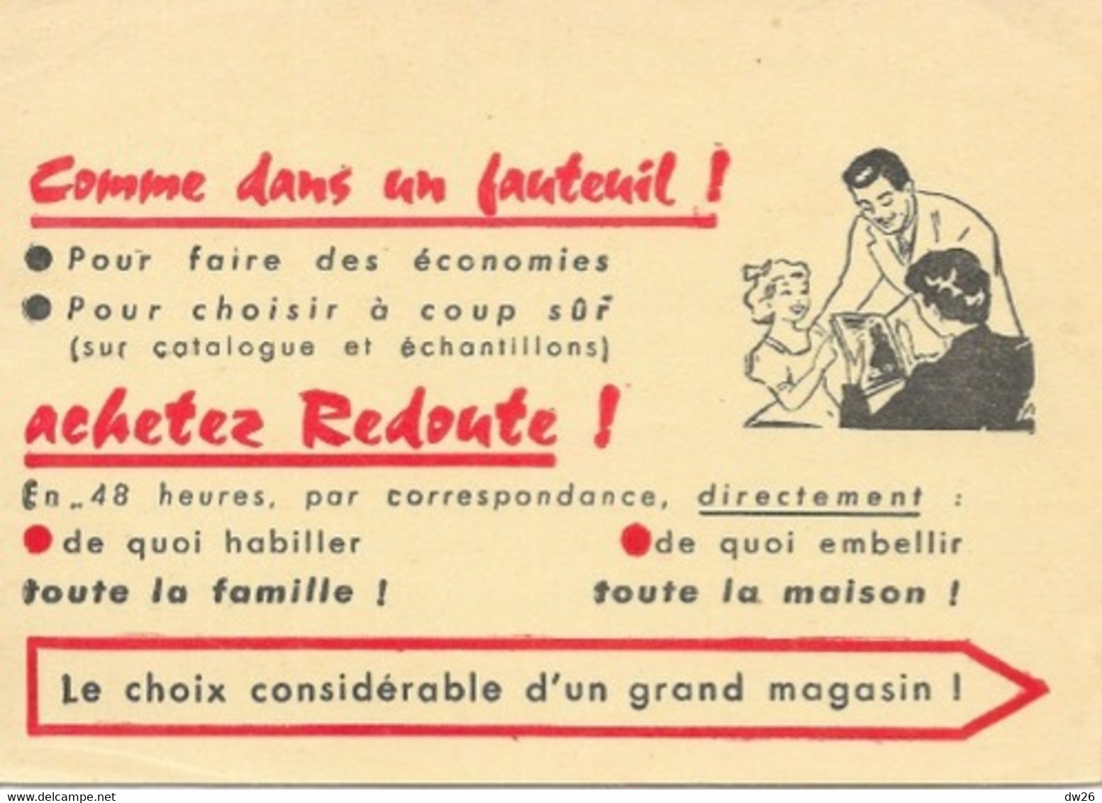 Publicité - Magasin De Vente Par Correspondance: Achetez La Redoute à Roubaix, Comme Dans Un Fauteuil - Reclame