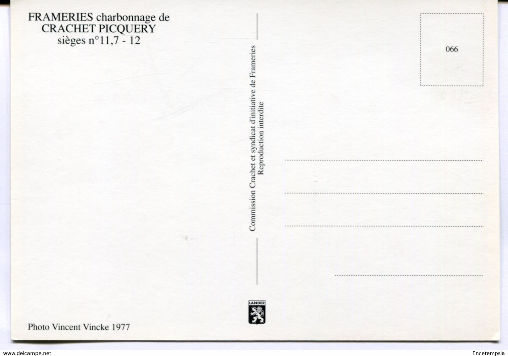 CPM - Carte Postale - Belgique - Frameries - Charbonnage De Crachet Picquery  (MO17582) - Frameries