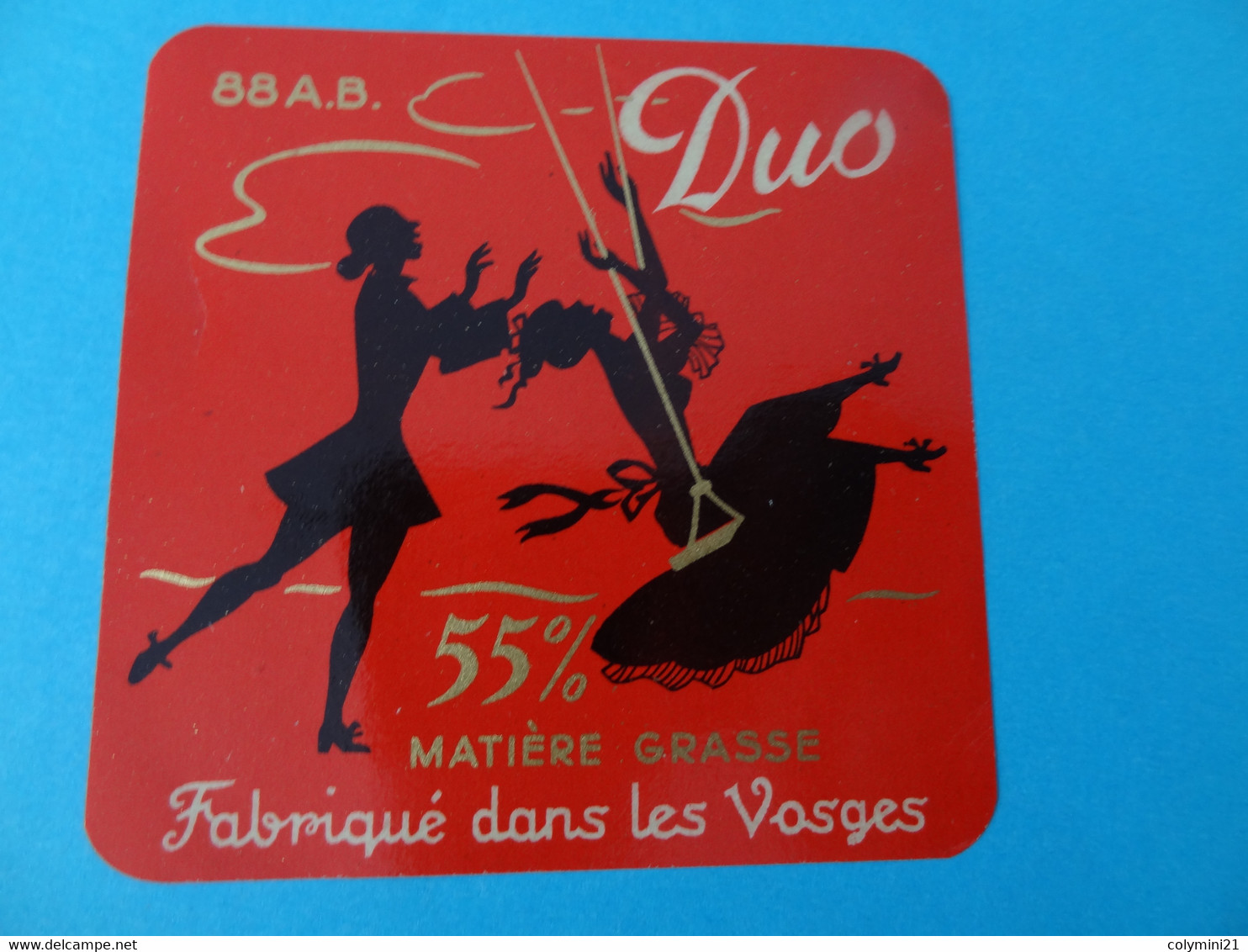 Etiquette De Fromage Duo Vosges 88 AB - Cheese