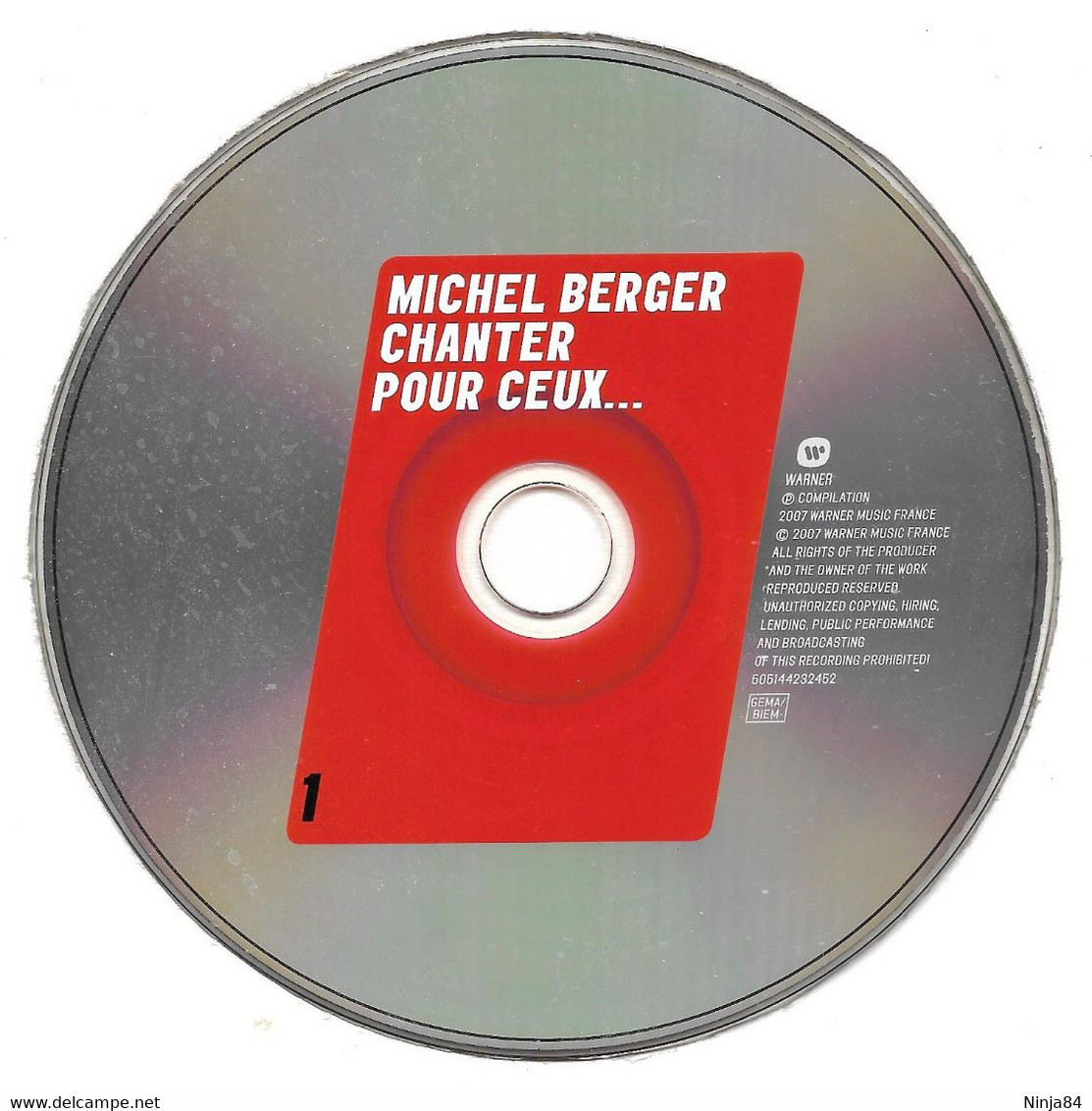 2 CD Michel Berger  ‎ "  Chanter Pour Ceux…  " Europe - Andere - Franstalig