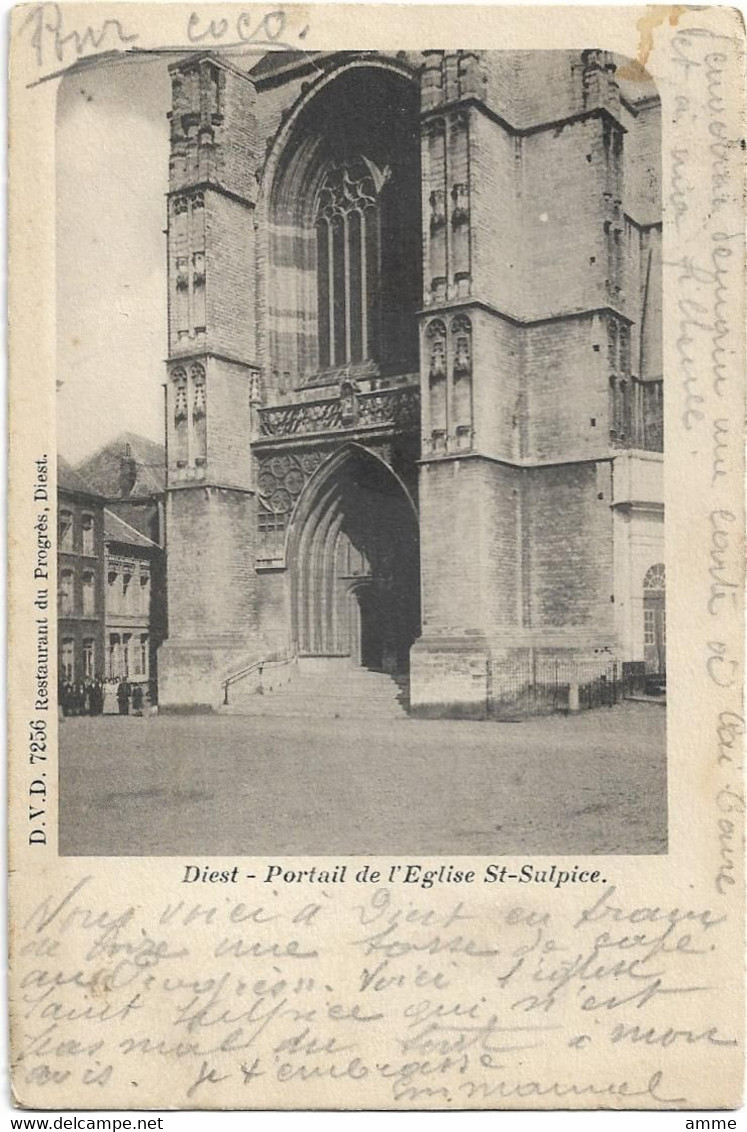Diest   *  Portail De L'Eglise St.-Sulpice  (D.V.D., 7256) - Diest