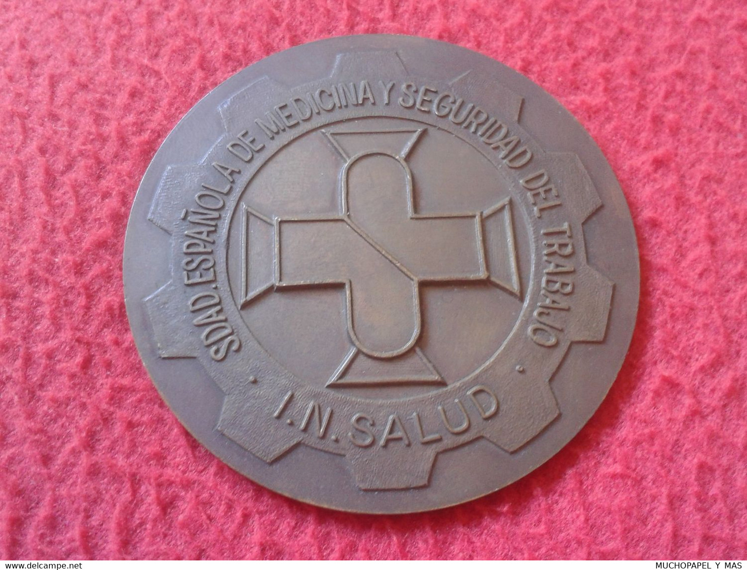 SPAIN ESPAÑA MEDALLA CONGRESO EXTRAORDINARIO DE MEDICINA EN EL TRABAJO MADRID 1982 OLD MEDAL INSALUD..MEDICINE CONGRESS - Other & Unclassified