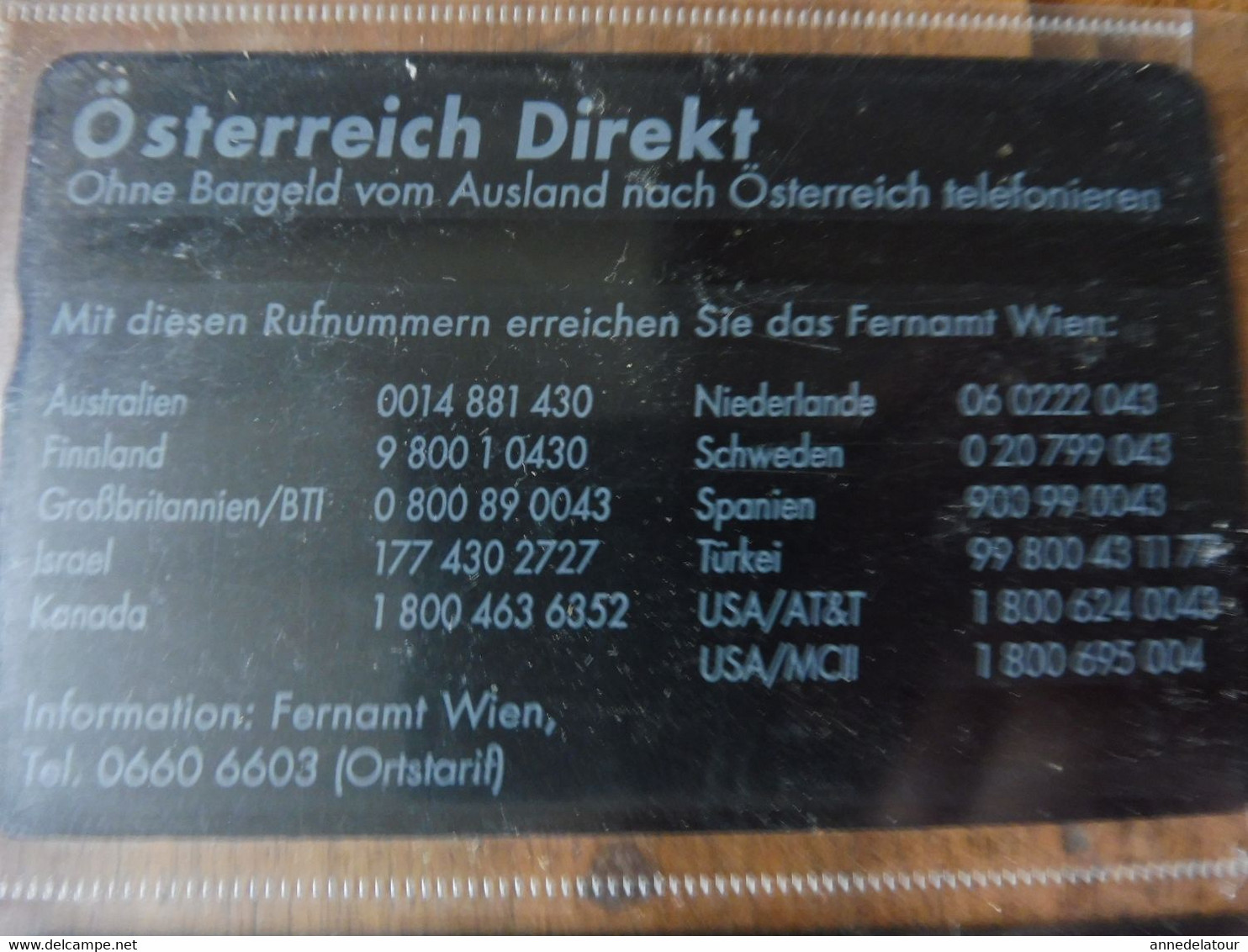10 télécartes (cartes téléphoniques) TELEFON-WERTKARTE (dont --->   Österreich Direct, Berndorf, Naturfreunde, etc...)