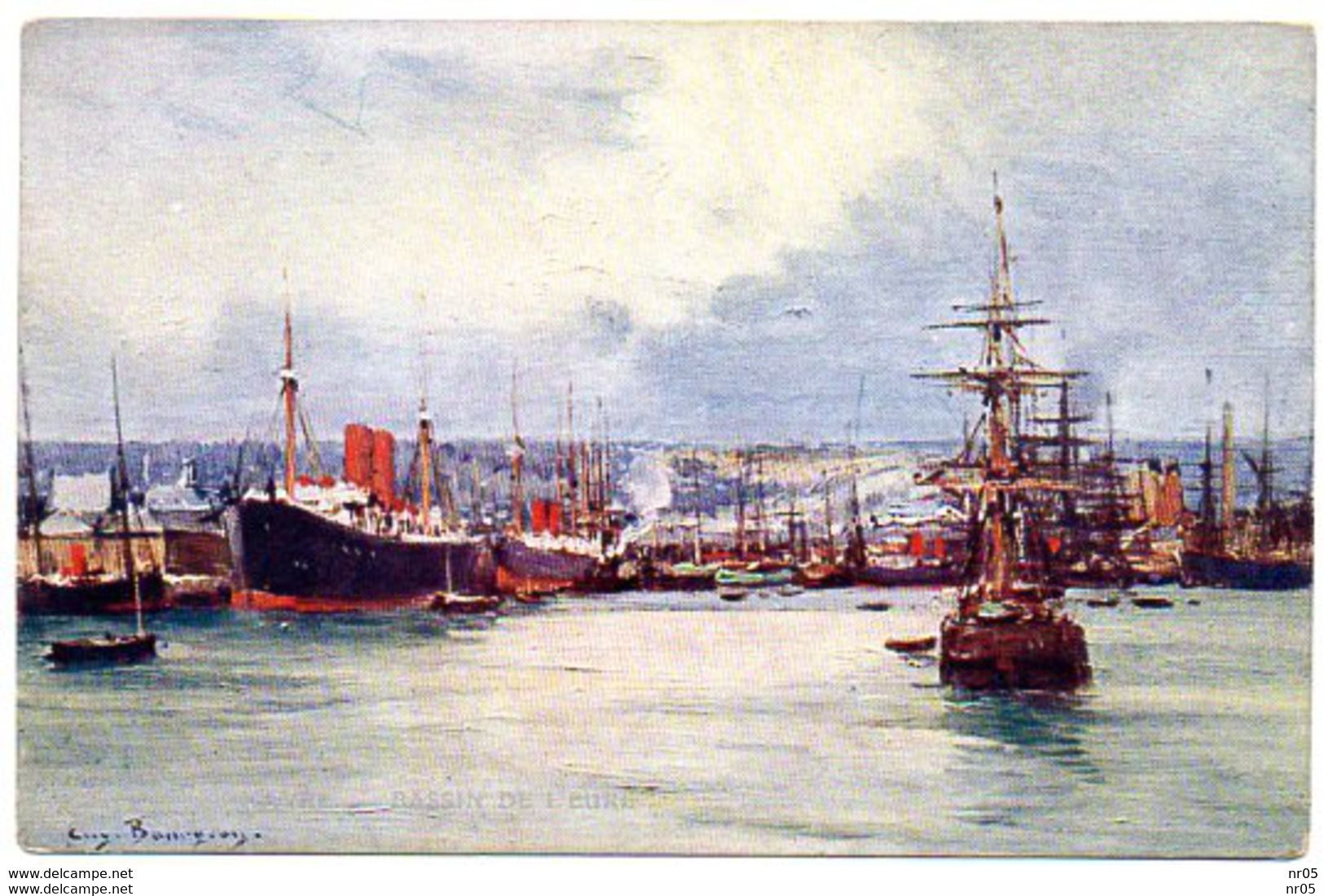 Illustrateur Eugene BOURGEOIS - LE HAVRE ( Paquebot - Bateau ) - Bourgeois