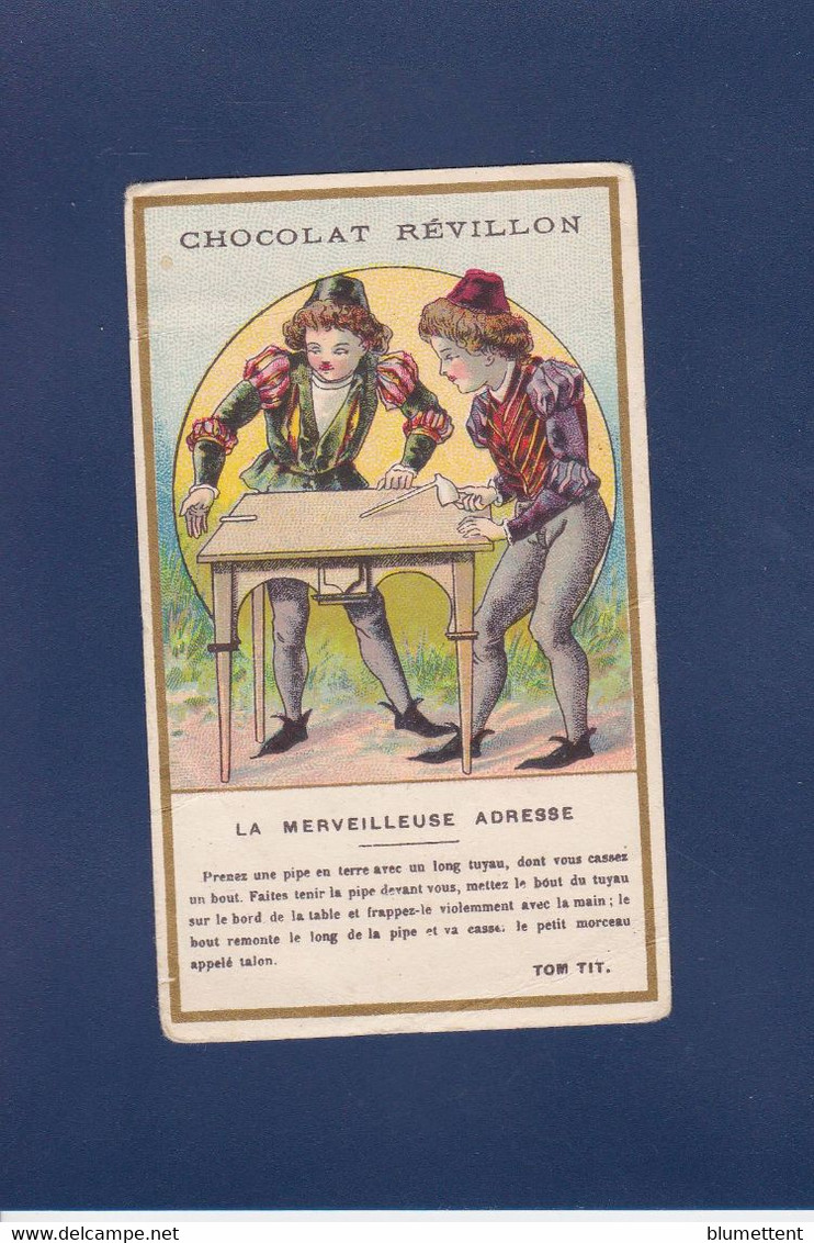 Chromos > Chocolat > Revillon Magie Magicien Magician Publicité Au Dos - Revillon