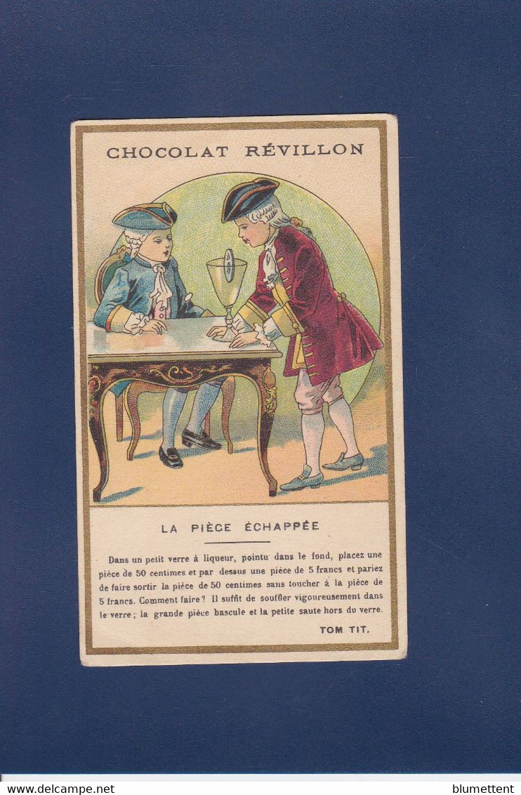 Chromos > Chocolat > Revillon Magie Magicien Magician Publicité Au Dos - Revillon