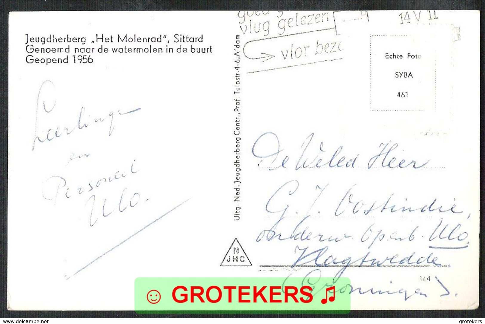 SITTARD Jeugdherberg Het Molenrad 1964 - Sittard