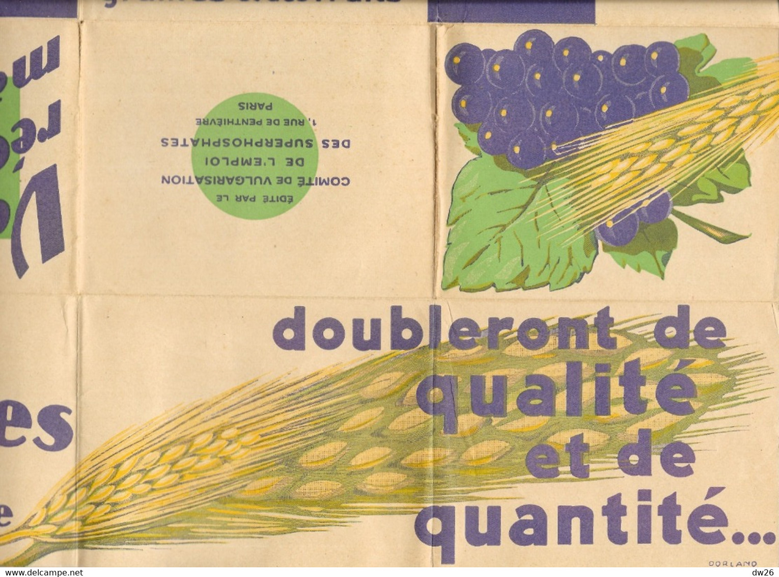 Agriculture - Dépliant Publicitaire 9 Volets Pour Les Engrais Phosphatés - Pas De Culture Sans Superphosphate - Reclame