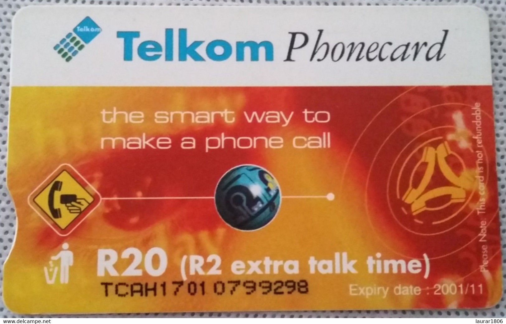 TELECARTE PHONECARD TELKOM AFRIQUE DU SUD - IN TOUCH WITH THE FUTURE 2000 - 20 R - EC - Afrique Du Sud