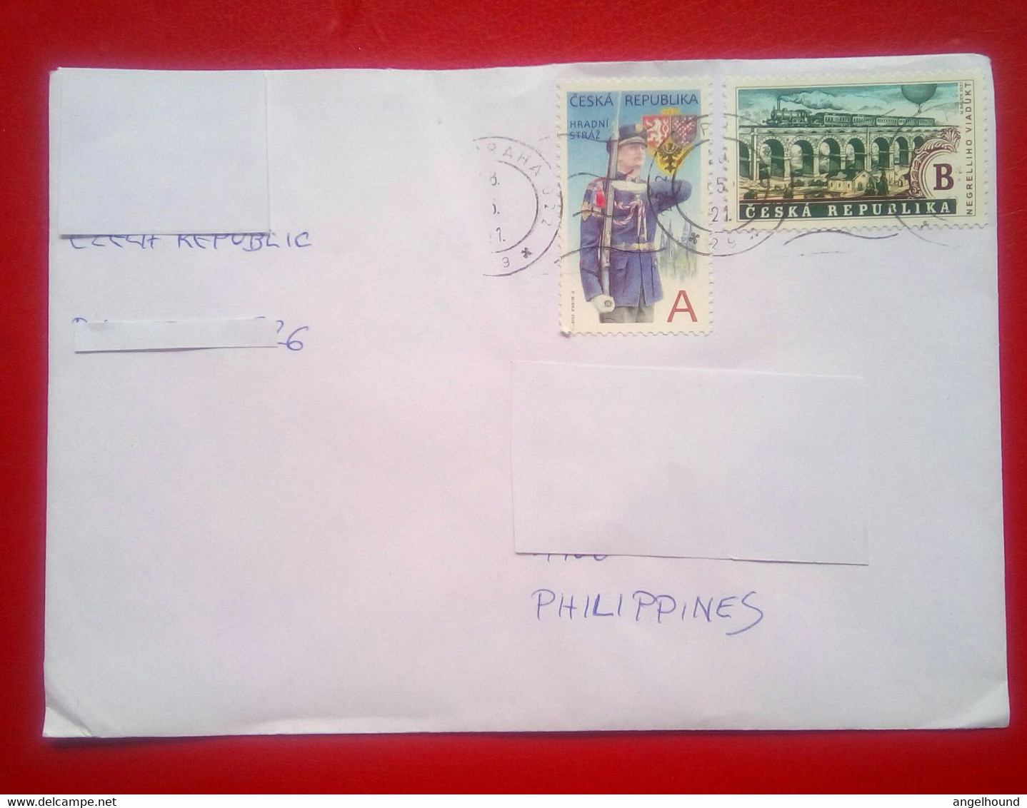 Cover From Czech Republic To Philippines - Brieven En Documenten