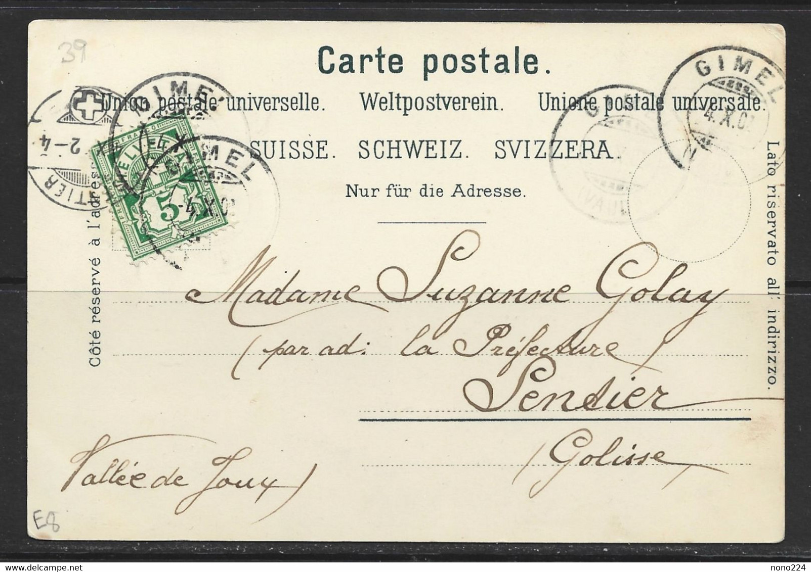 Carte P De 1902 ( Gilly ) - Gilly