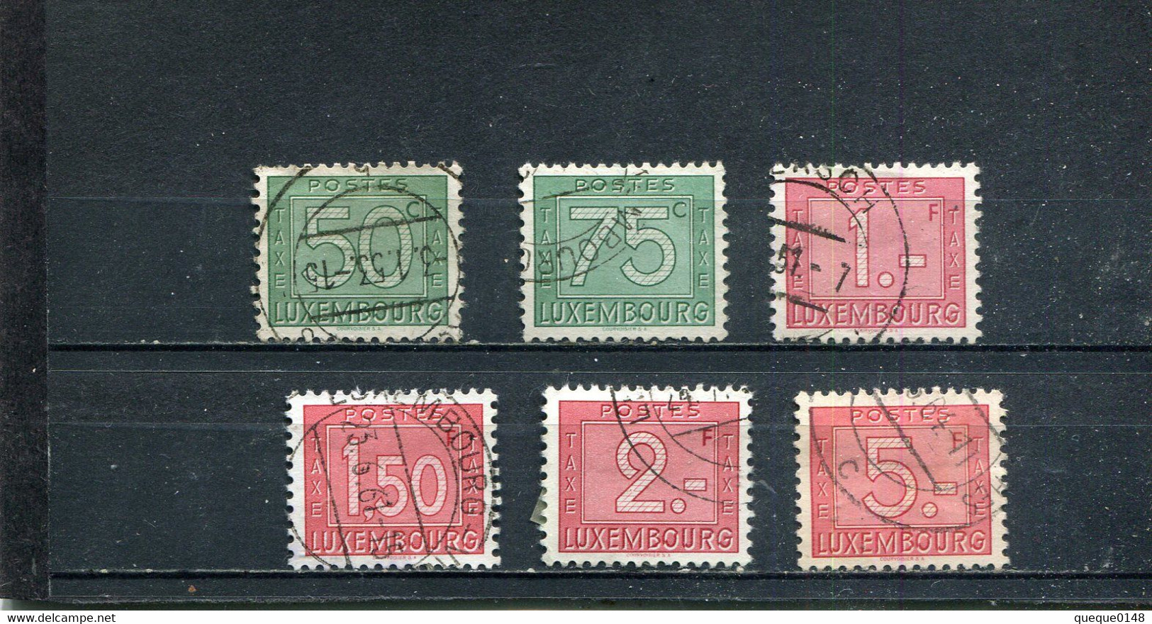 Luxembourg 1946 Yt 27-32 34 - Portomarken