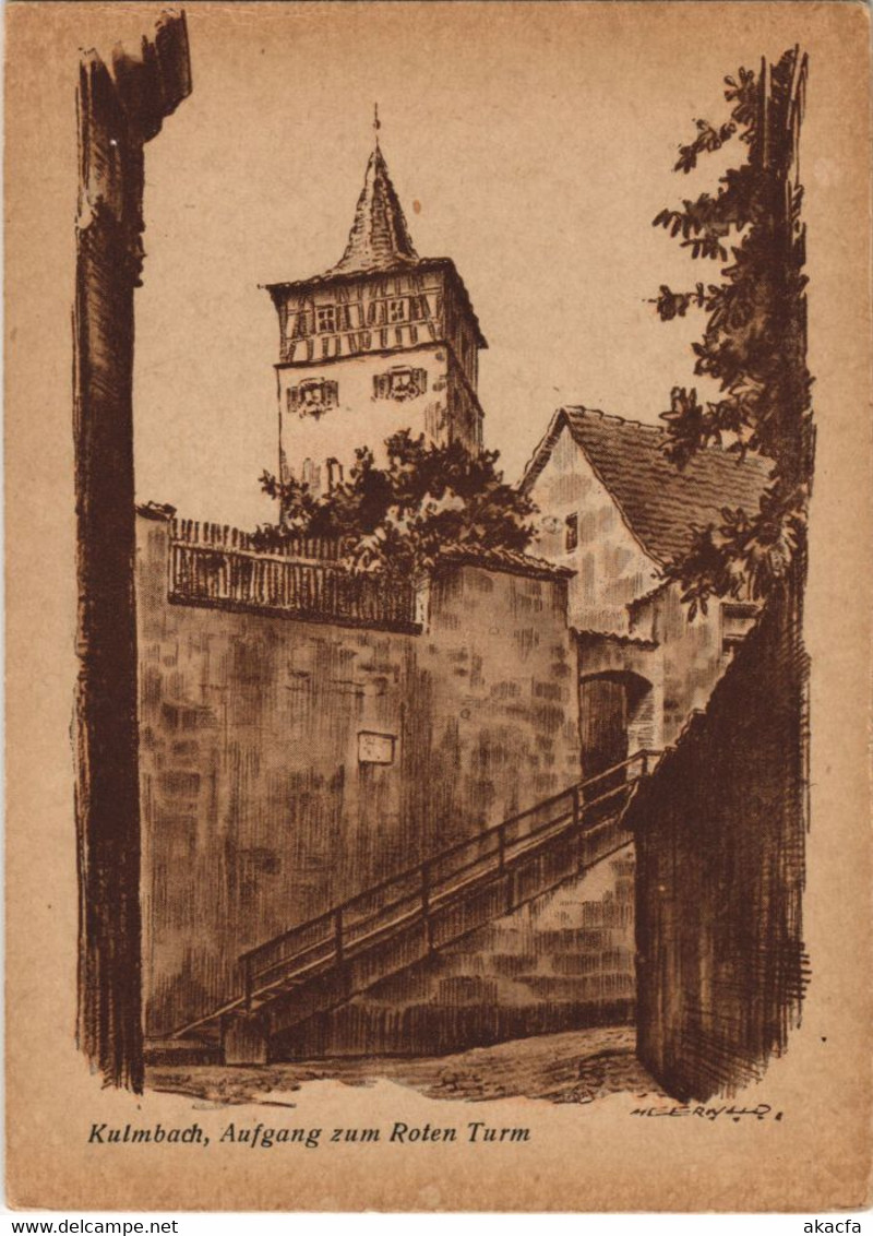 CPA AK Kulmbach Aufgang Zum Roten Turm GERMANY (1133680) - Kulmbach