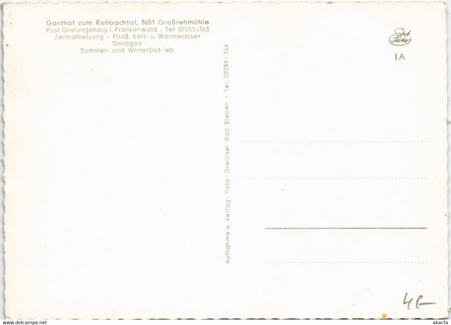 CPA AK Kulmbach Gruss Aus Dem Rehbachtal GERMANY (1133722) - Kulmbach