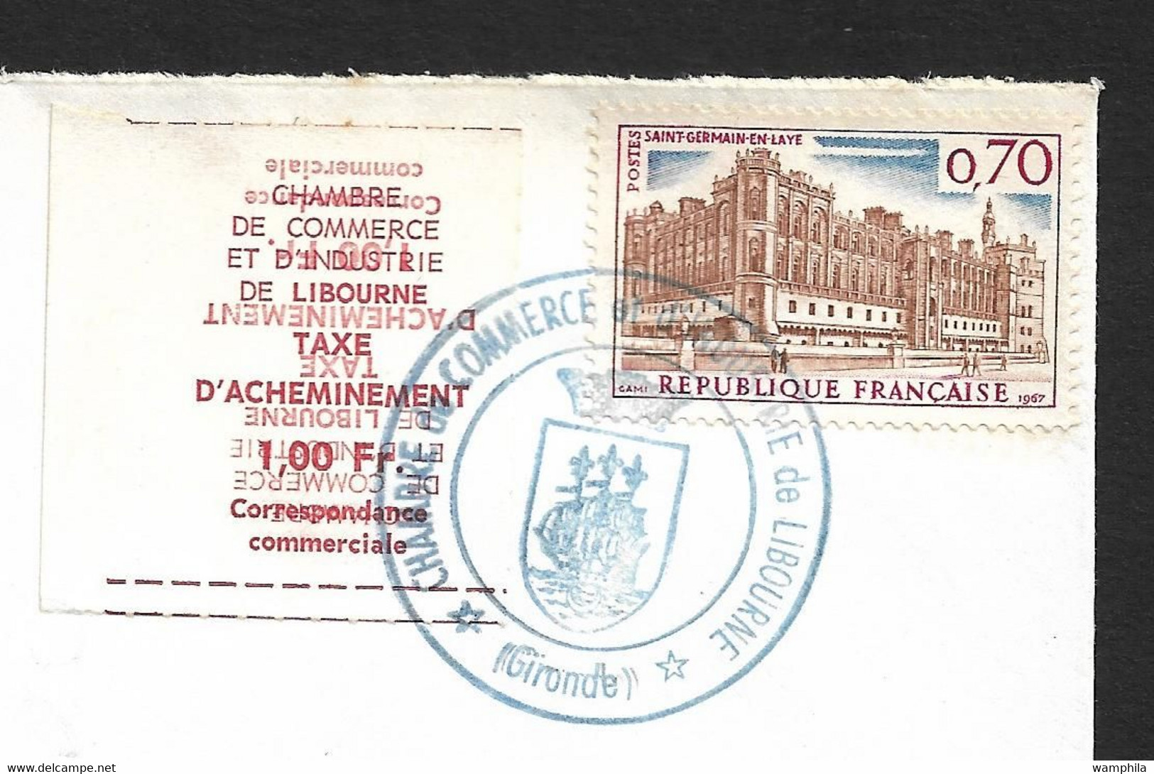 France Grève N°6 Libourne, Variété Double Impression Dont Une Renversée Sur Lettre. RARE. - Autres & Non Classés