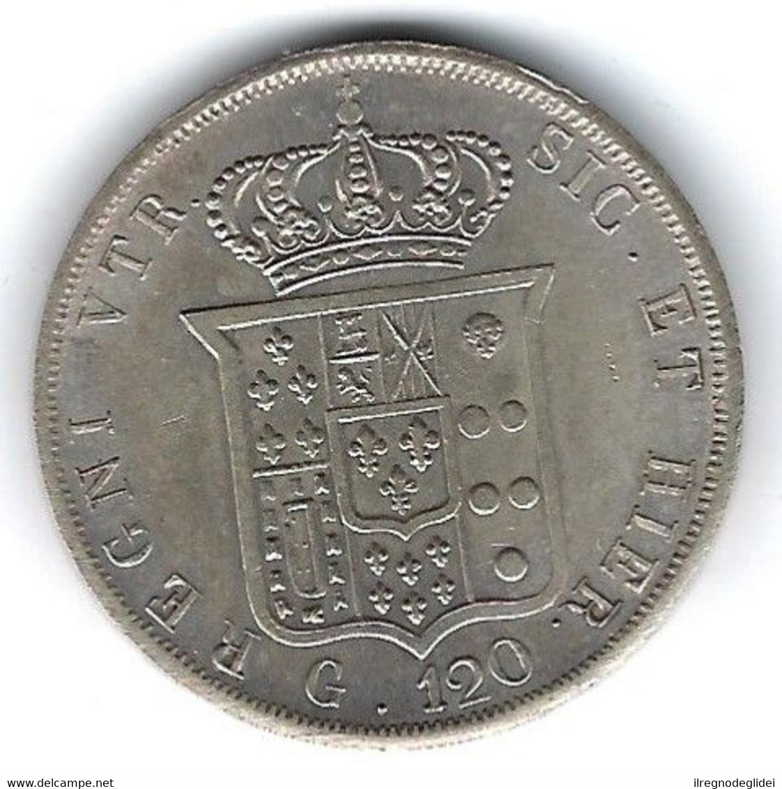 REPLICA - RICONIO - REGNO DELLE DUE SICILIE - Ferdinando II Di Borbone 120 Grana SPL - ANNO 1854 - REPLICA - RICONIO - Other & Unclassified