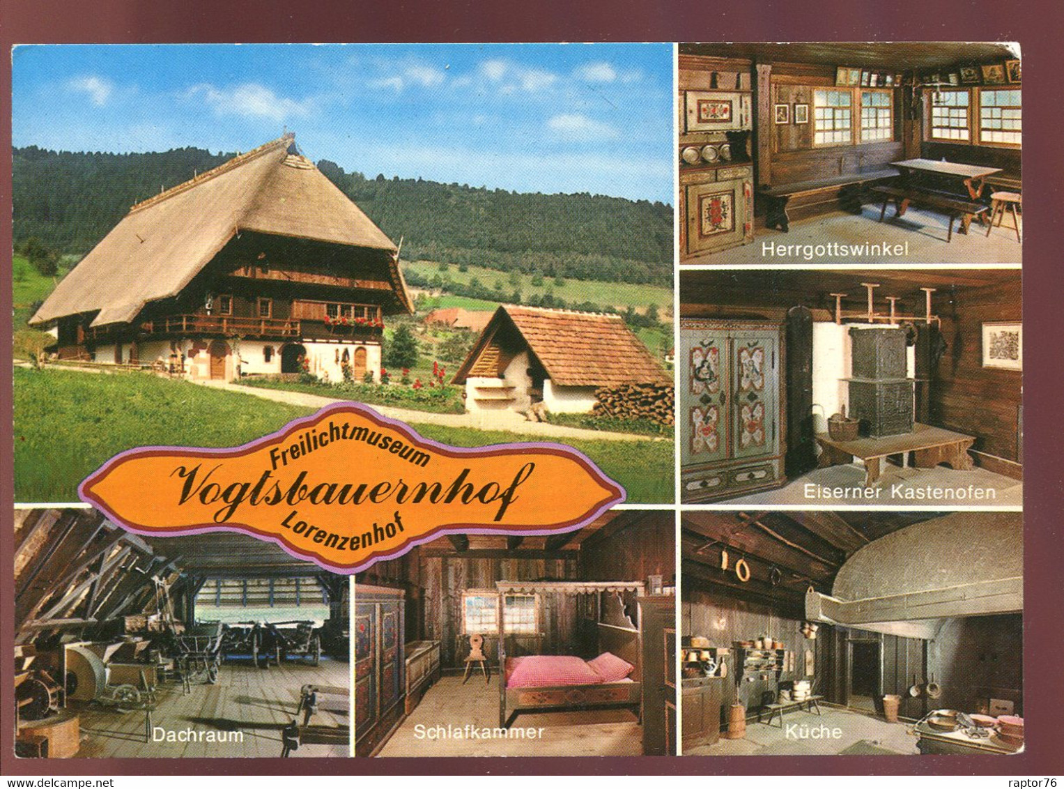 CPM Neuve Allemagne GUTACH Schwarzwald Freilichtmuseum Vogtsbauernhof Multi Vues - Gutach (Schwarzwaldbahn)